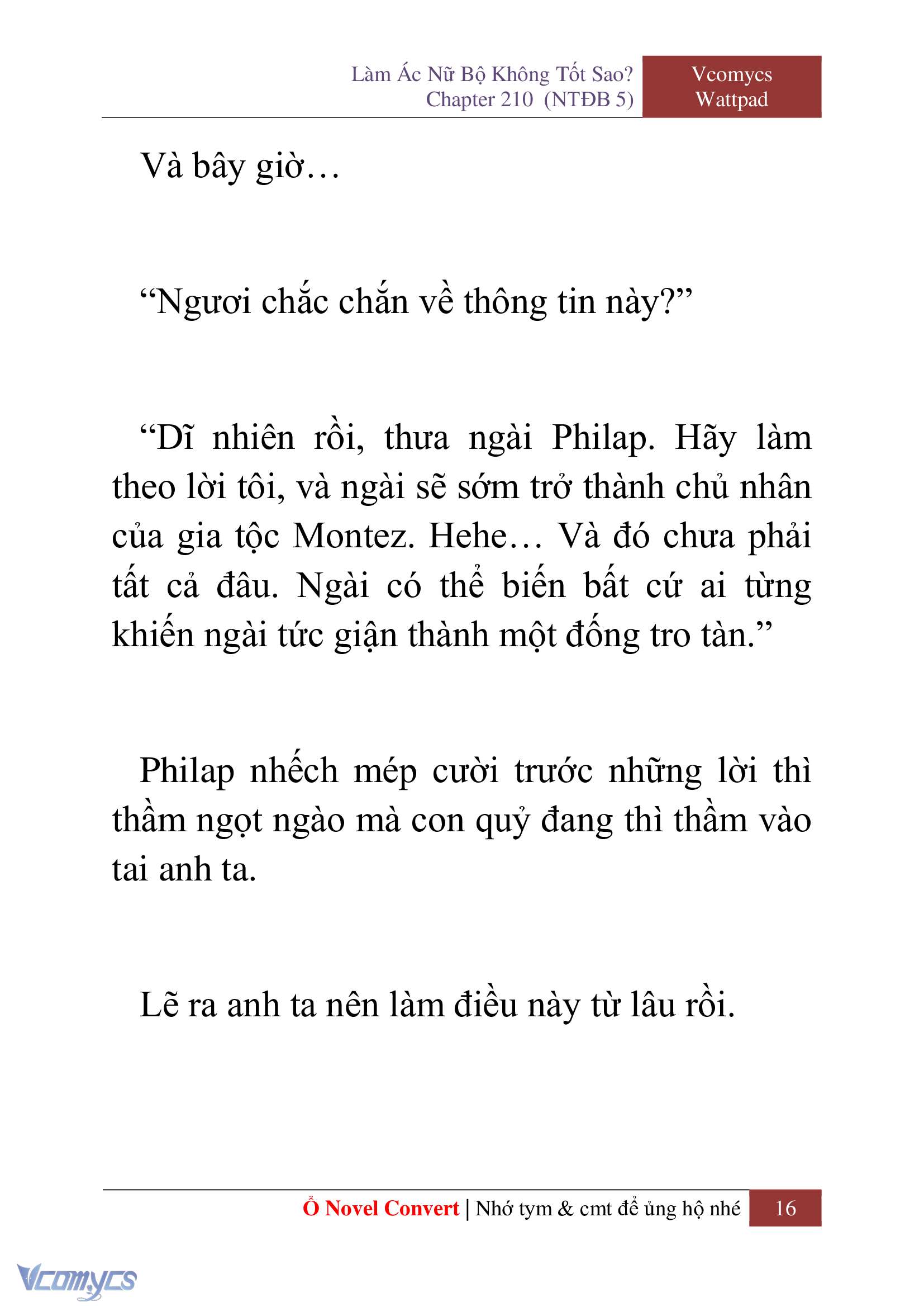 [Novel] Làm Ác Nữ Bộ Không Tốt Sao? Chap 210 - Trang 2
