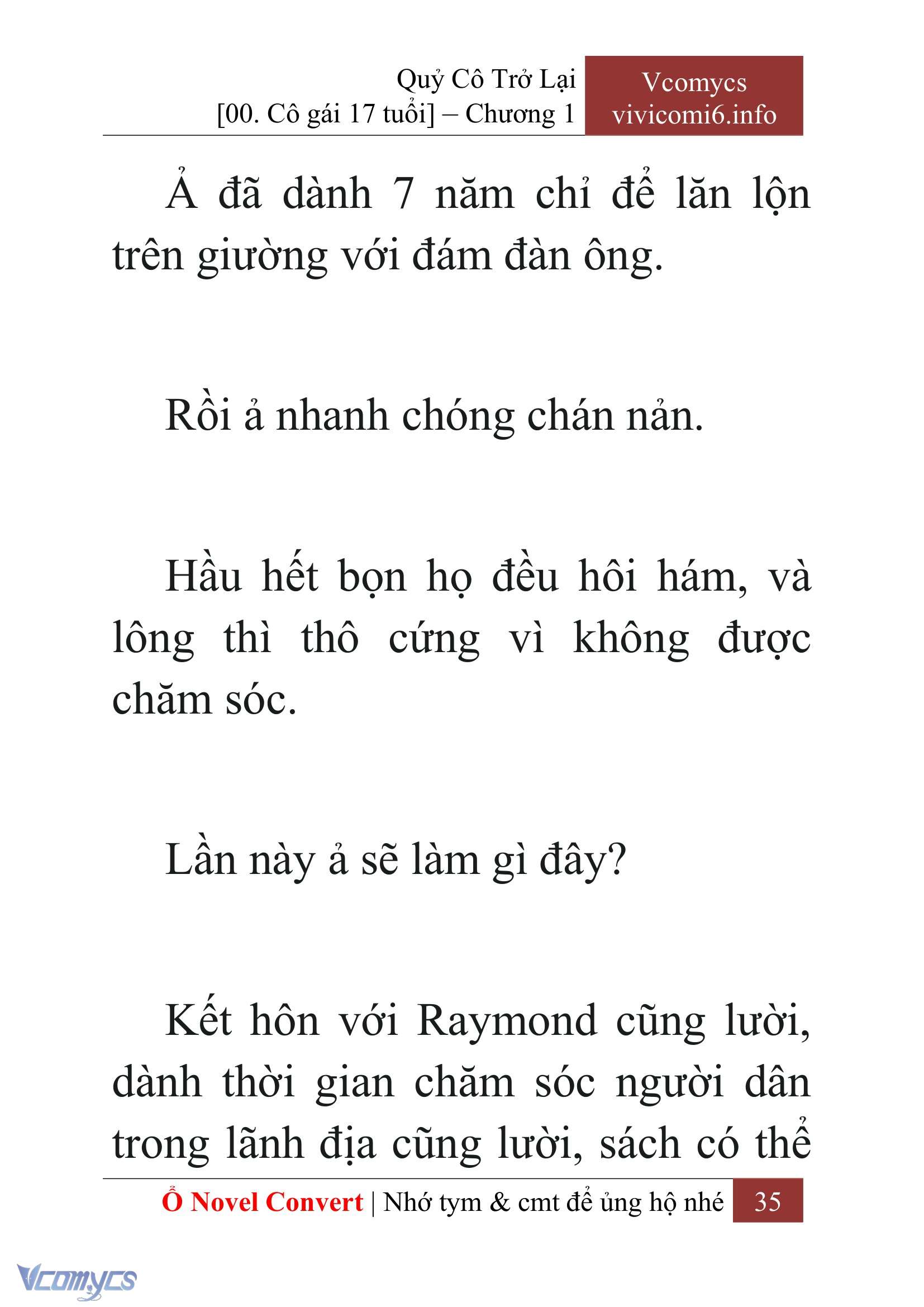 [Novel] Quý Cô Trở Lại Chap 1 - Trang 2