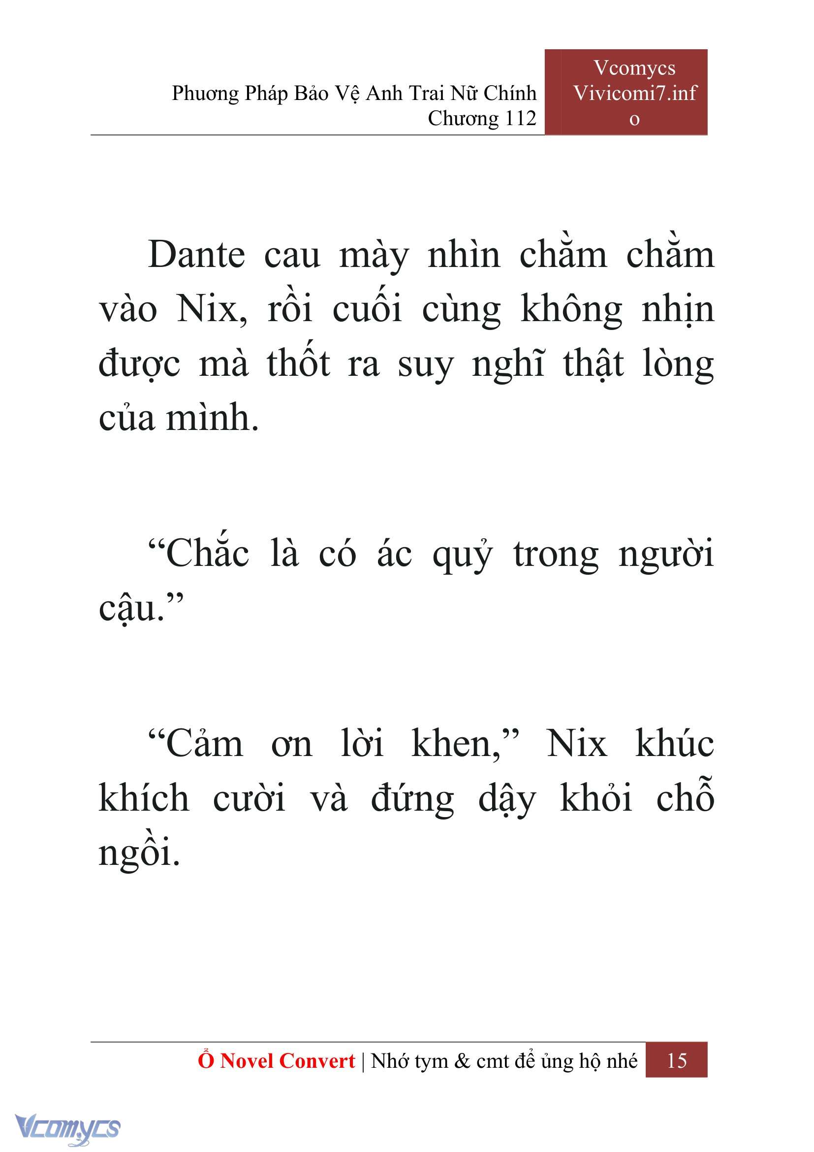 [Novel] Phương Pháp Bảo Vệ Anh Trai Nữ Chính Chap 112 - Trang 2