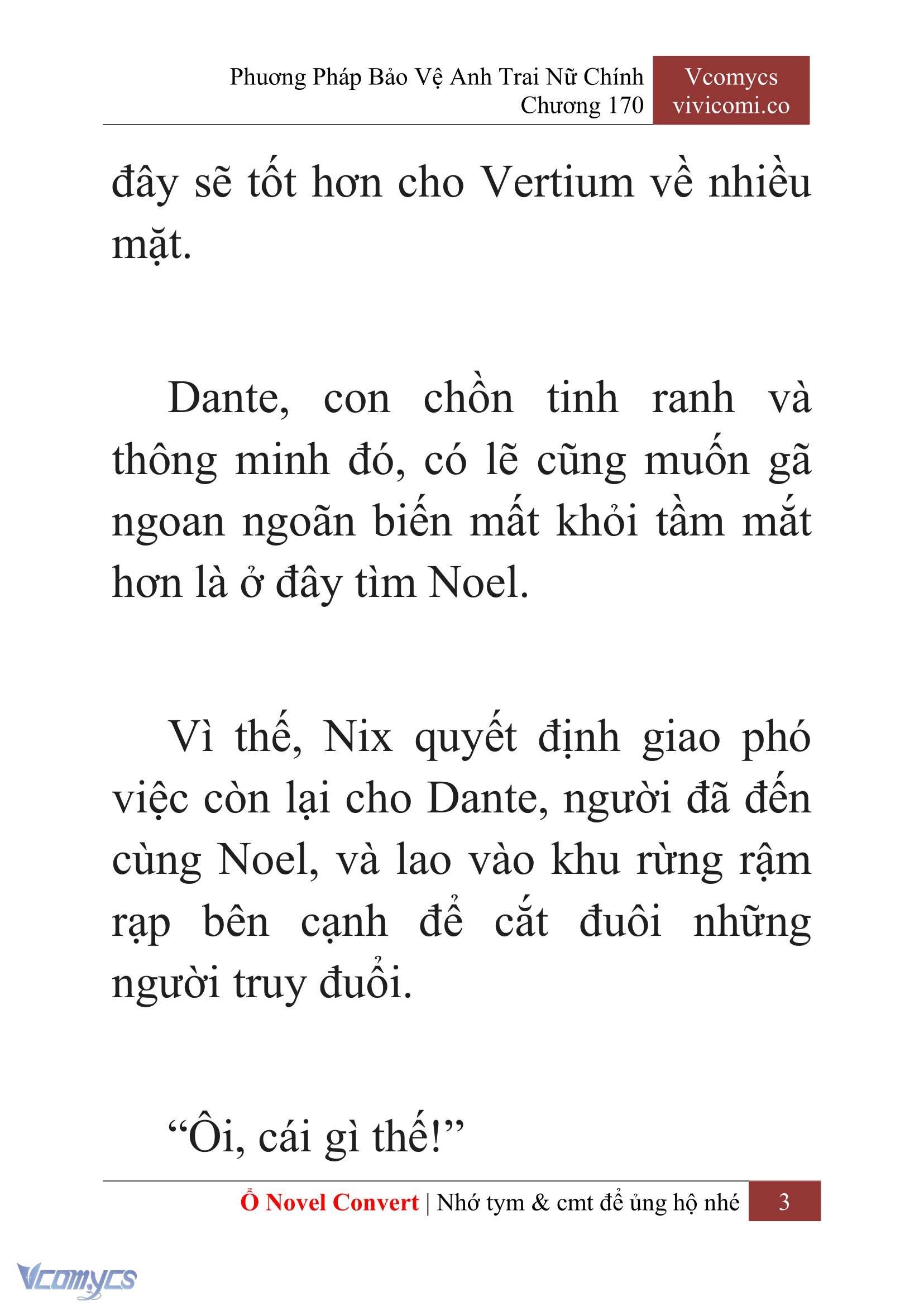[Novel] Phương Pháp Bảo Vệ Anh Trai Nữ Chính Chap 170 - Trang 2
