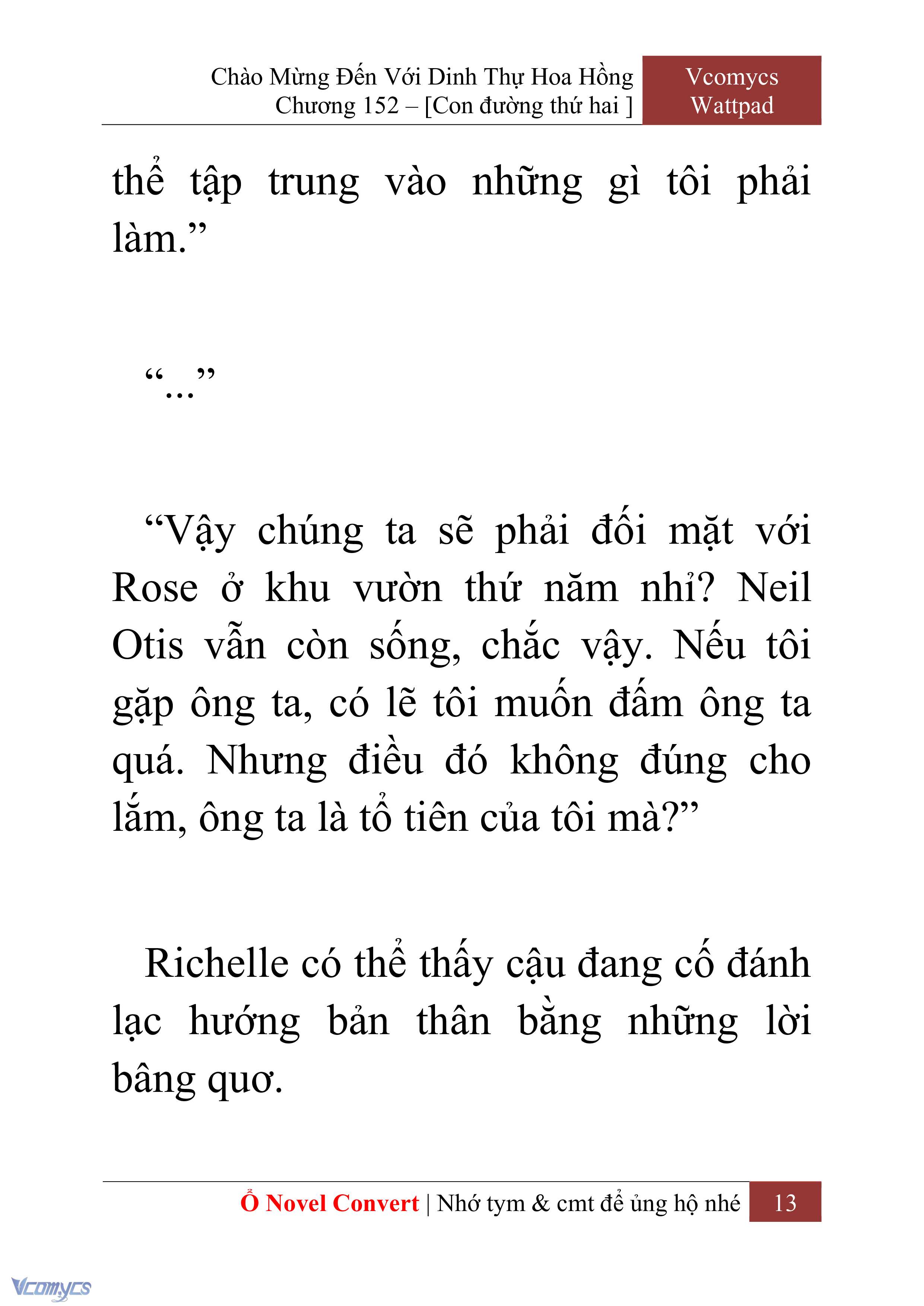 [Novel] Chào Mừng Đến Với Dinh Thự Hoa Hồng Chap 152 - Trang 2