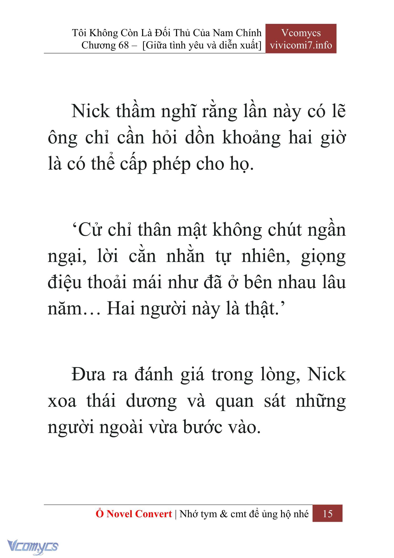 [Novel] Tôi Không Còn Là Đối Thủ Của Nam Chính Chap 68 - Trang 2