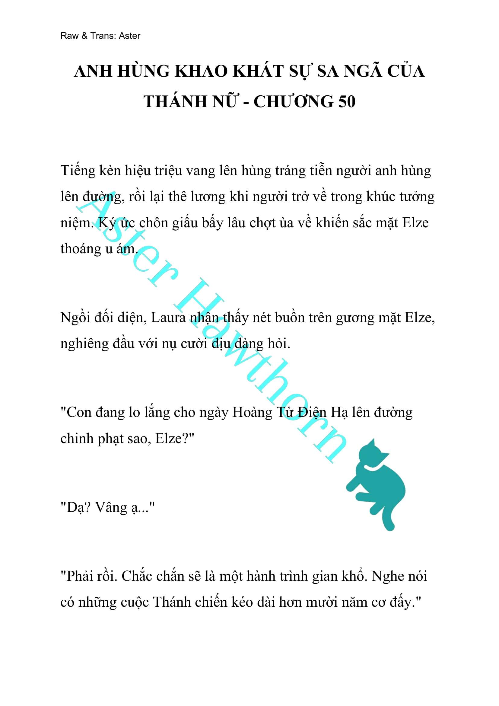 [NOVEL] Anh Hùng Khao Khát Sự Sa Ngã Của Thánh Nữ Chap 50 - Trang 2