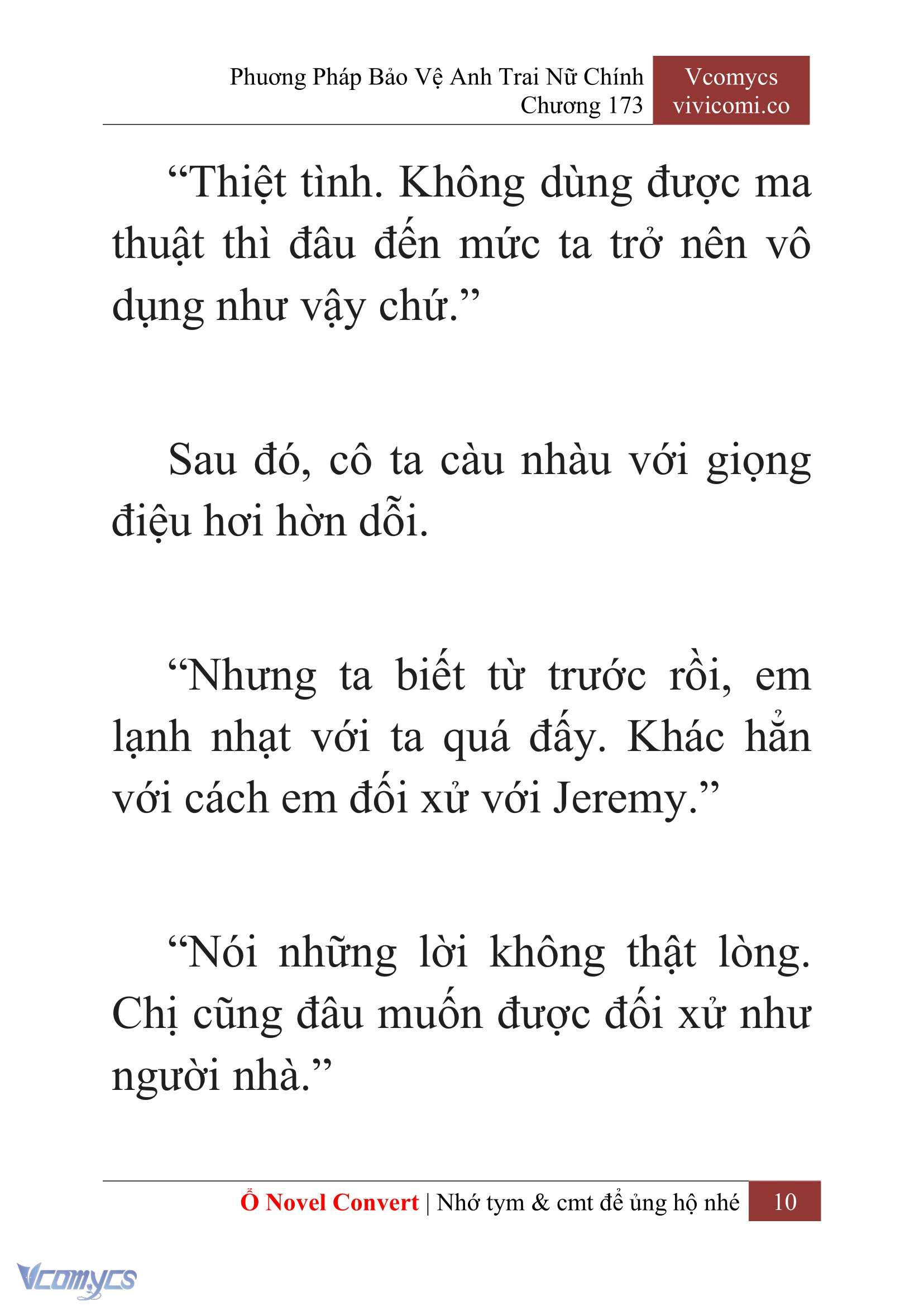 [Novel] Phương Pháp Bảo Vệ Anh Trai Nữ Chính Chap 173 - Trang 2