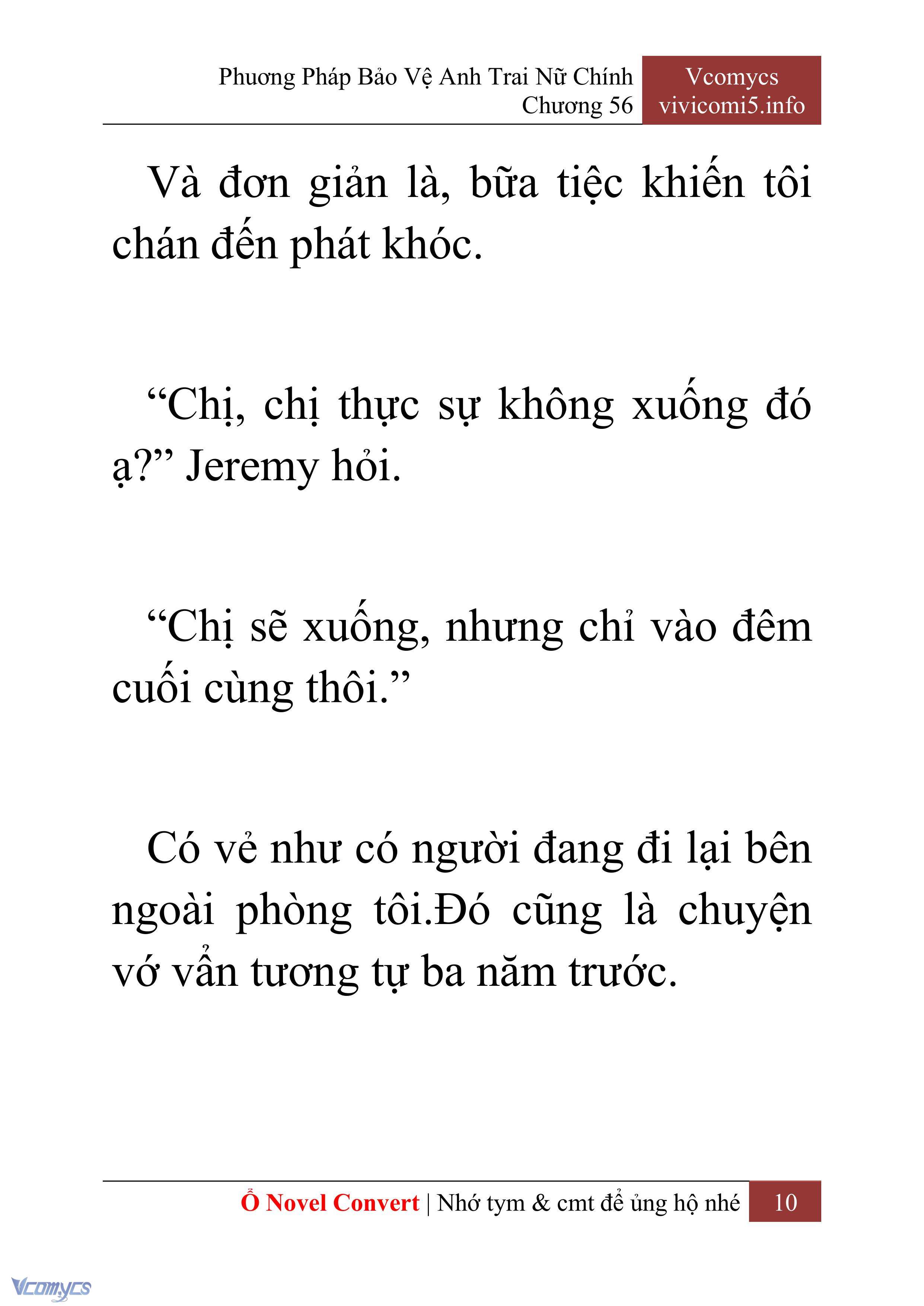 [Novel] Phương Pháp Bảo Vệ Anh Trai Nữ Chính Chap 56 - Trang 2