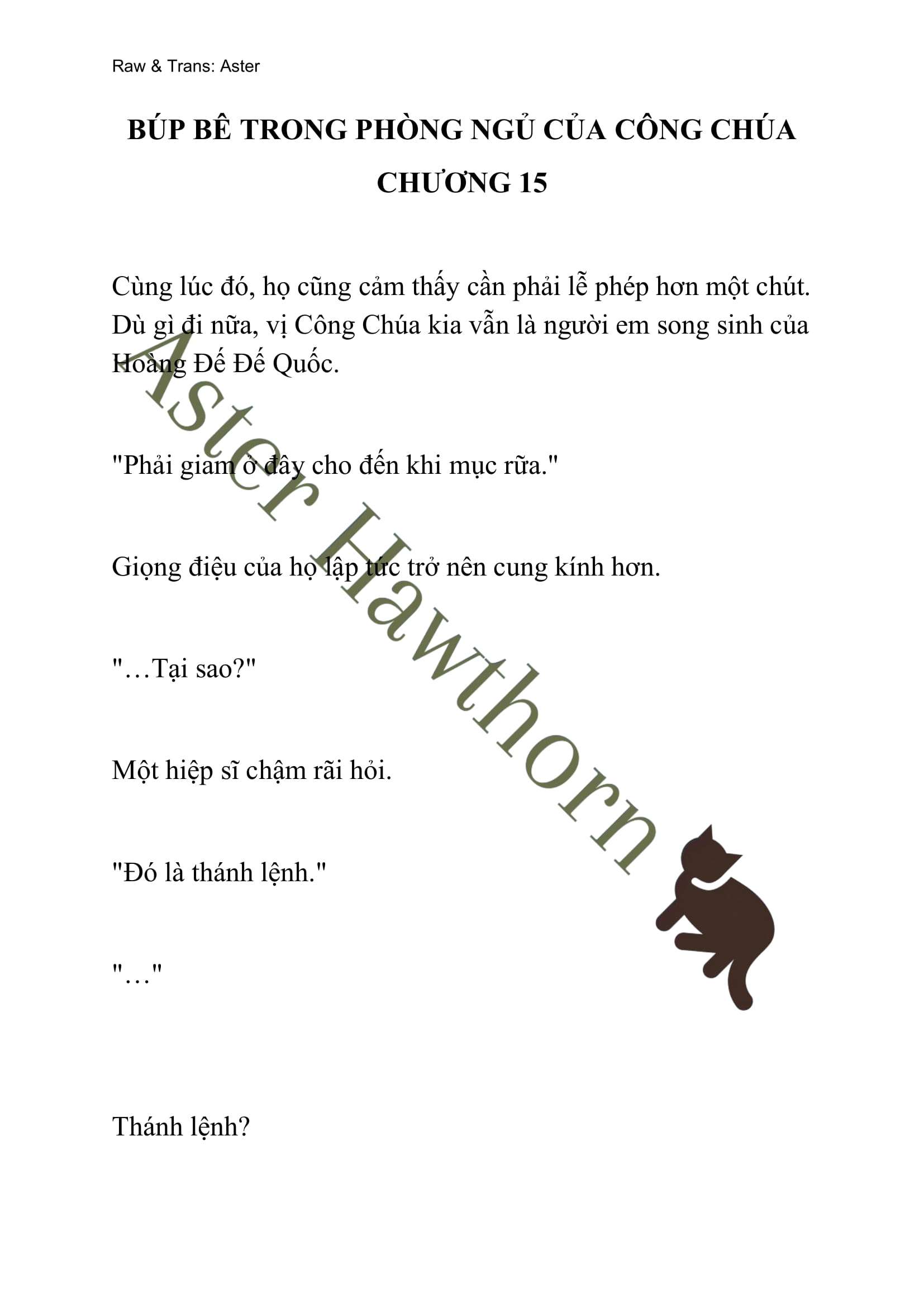 [NOVEL] Búp Bê Trong Phòng Ngủ Của Công Chúa Chap 15 - Trang 2