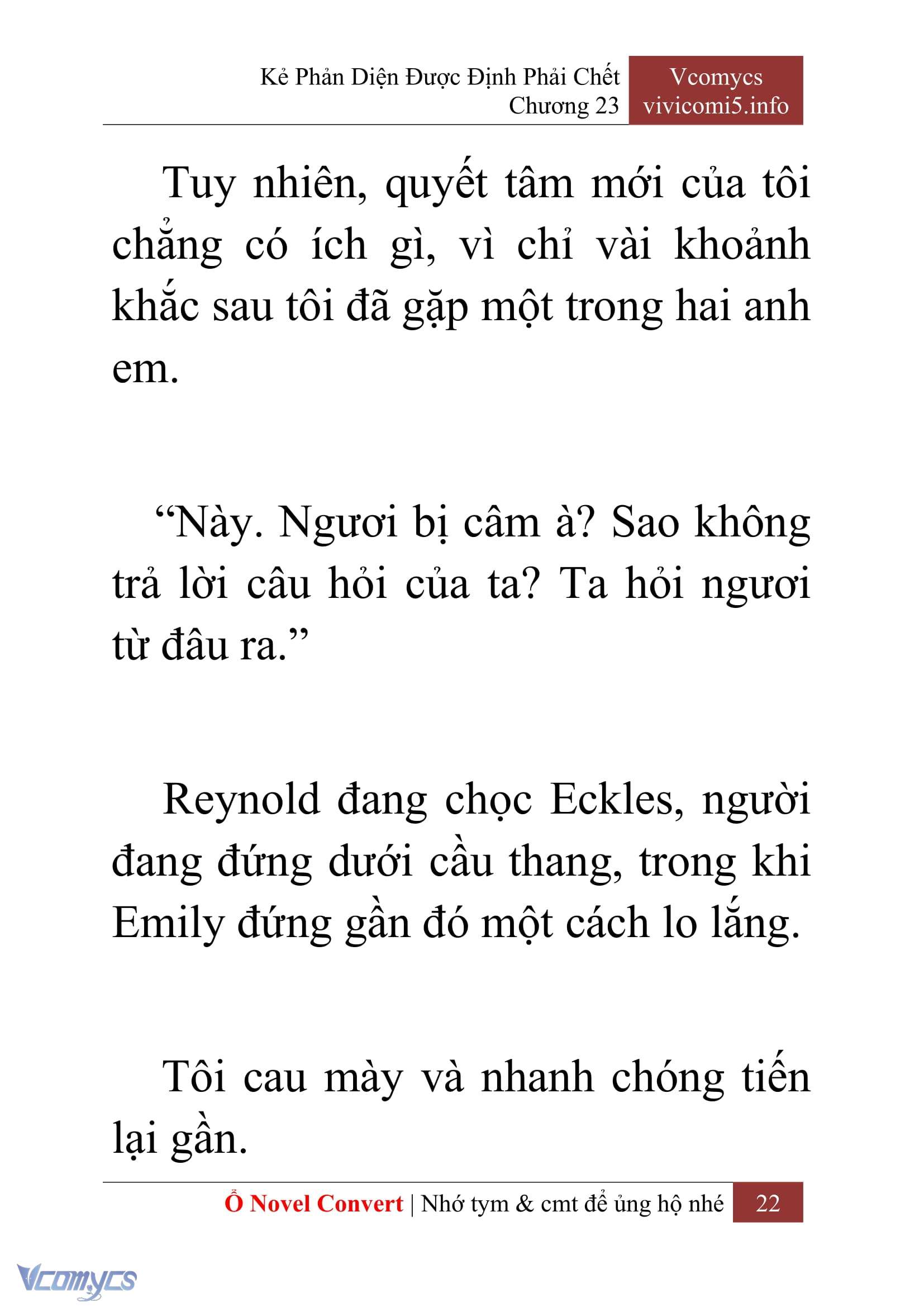 [Novel] Kẻ Phản Diện Được Định Phải Chết Chap 23 - Trang 2