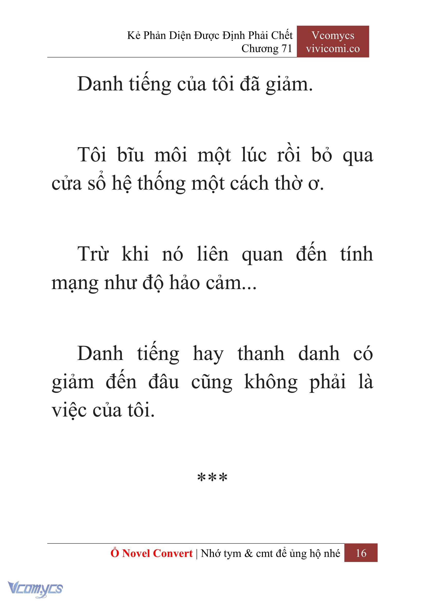 [Novel] Kẻ Phản Diện Được Định Phải Chết Chap 71 - Trang 2