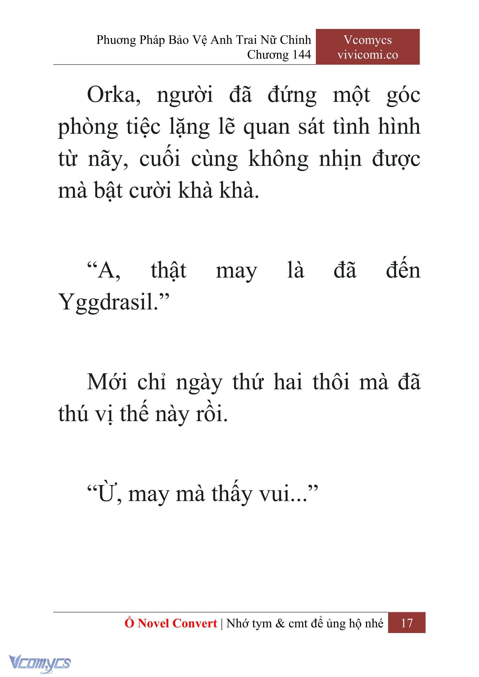 [Novel] Phương Pháp Bảo Vệ Anh Trai Nữ Chính Chap 144 - Next 