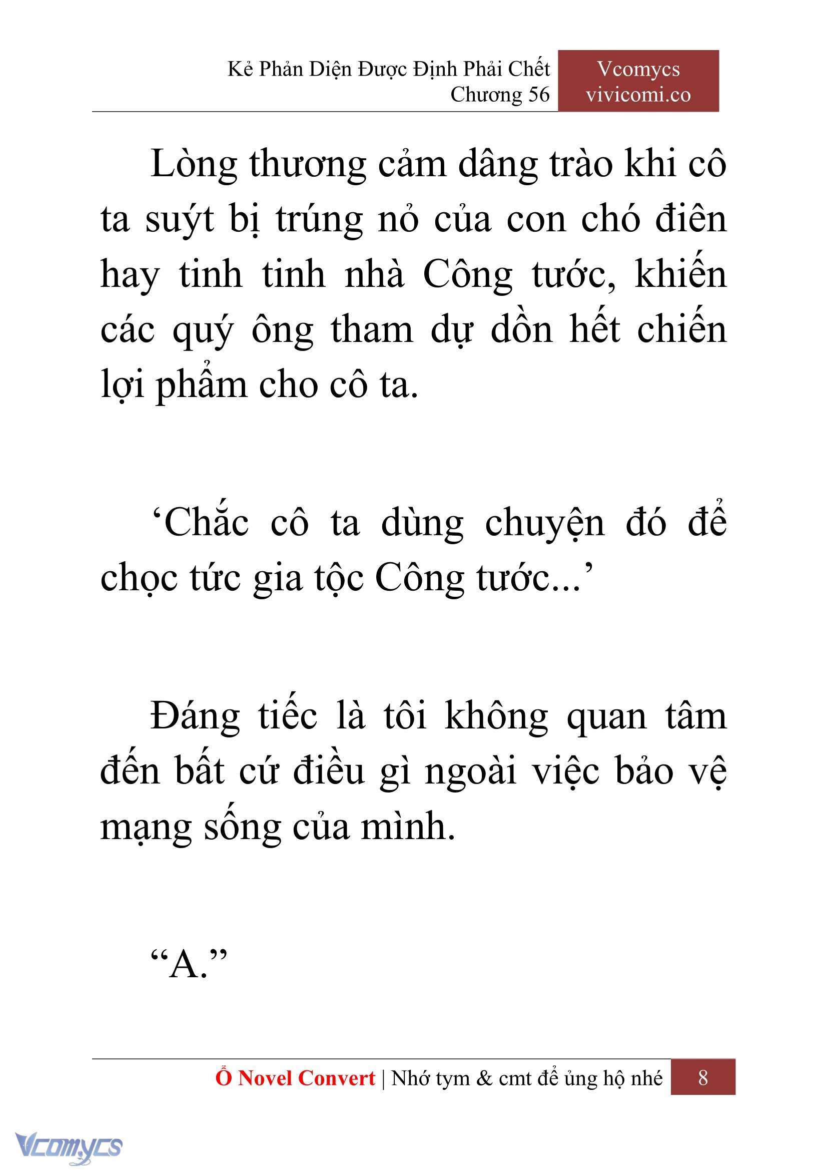 [Novel] Kẻ Phản Diện Được Định Phải Chết Chap 56 - Trang 2