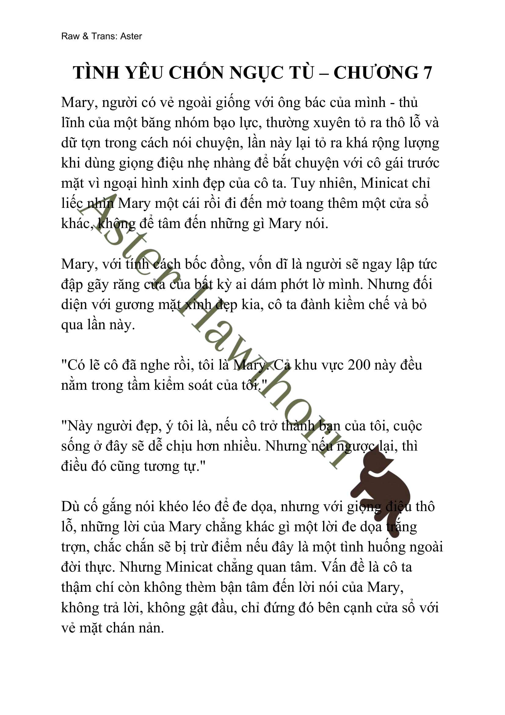 [NOVEL] Tình Yêu Chốn Ngục Tù Chap 7 - Next Chap 8