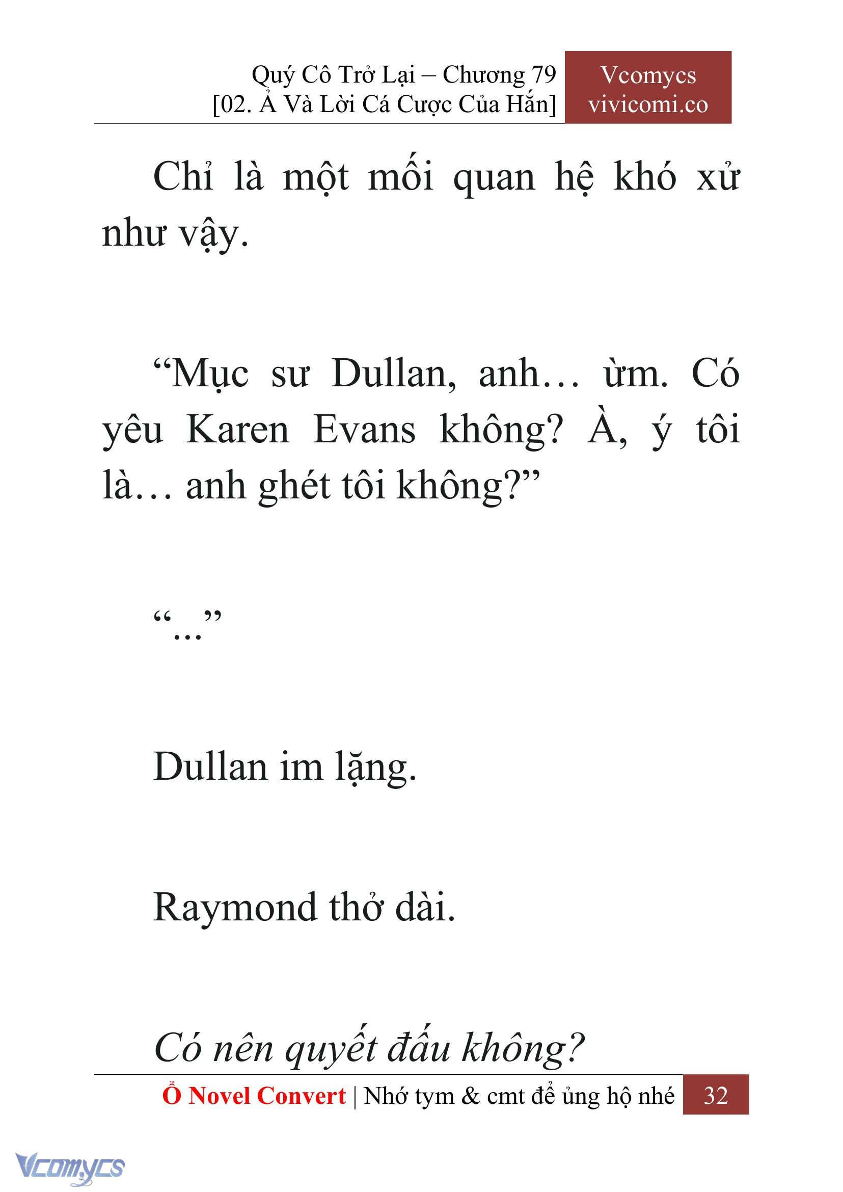 [Novel] Quý Cô Trở Lại Chap 79 - Trang 2