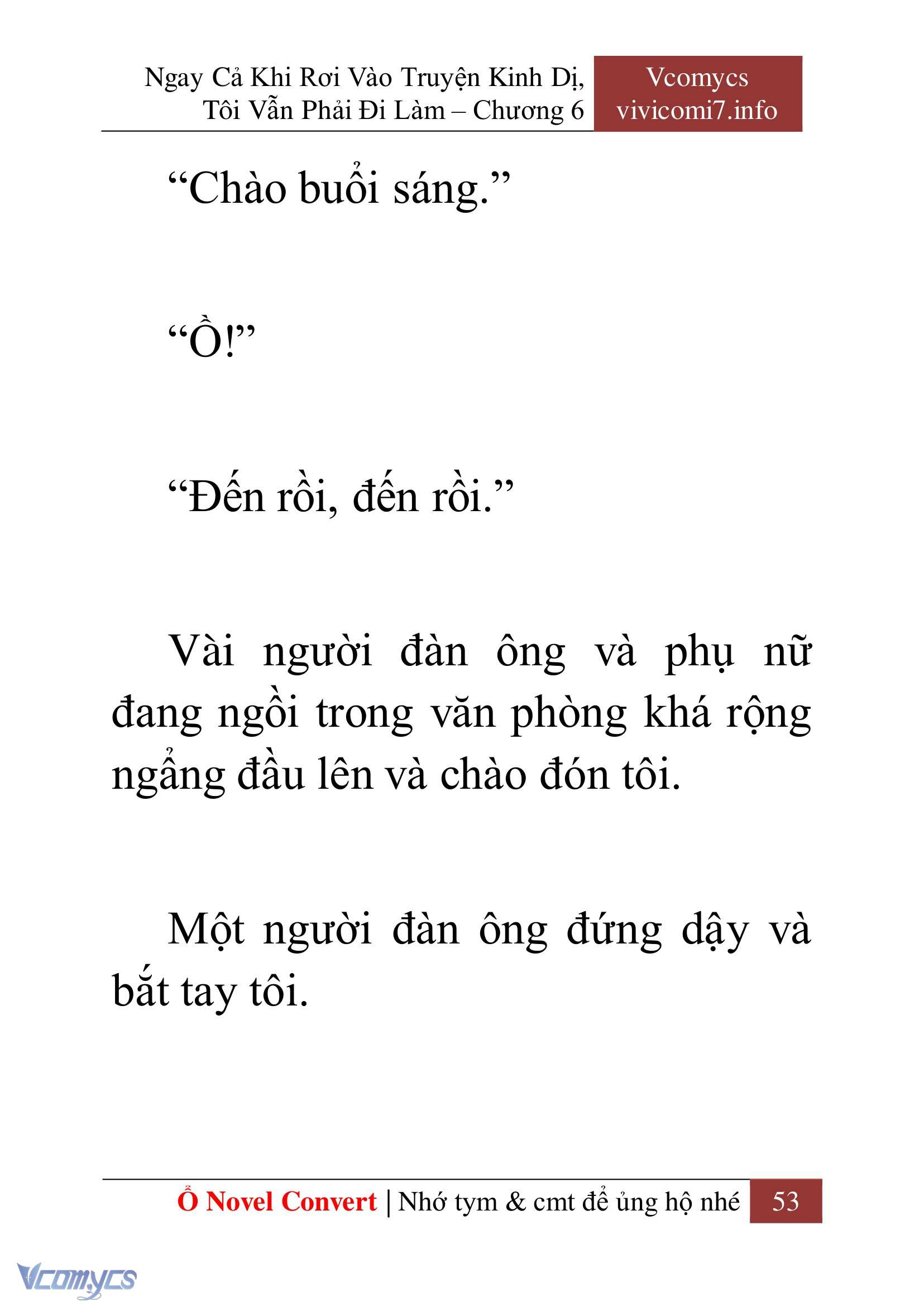 [Novel] Ngay Cả Khi Rơi Vào Truyện Kinh Dị, Tôi Vẫn Phải Đi Làm Chap 6 - Next Chap 7