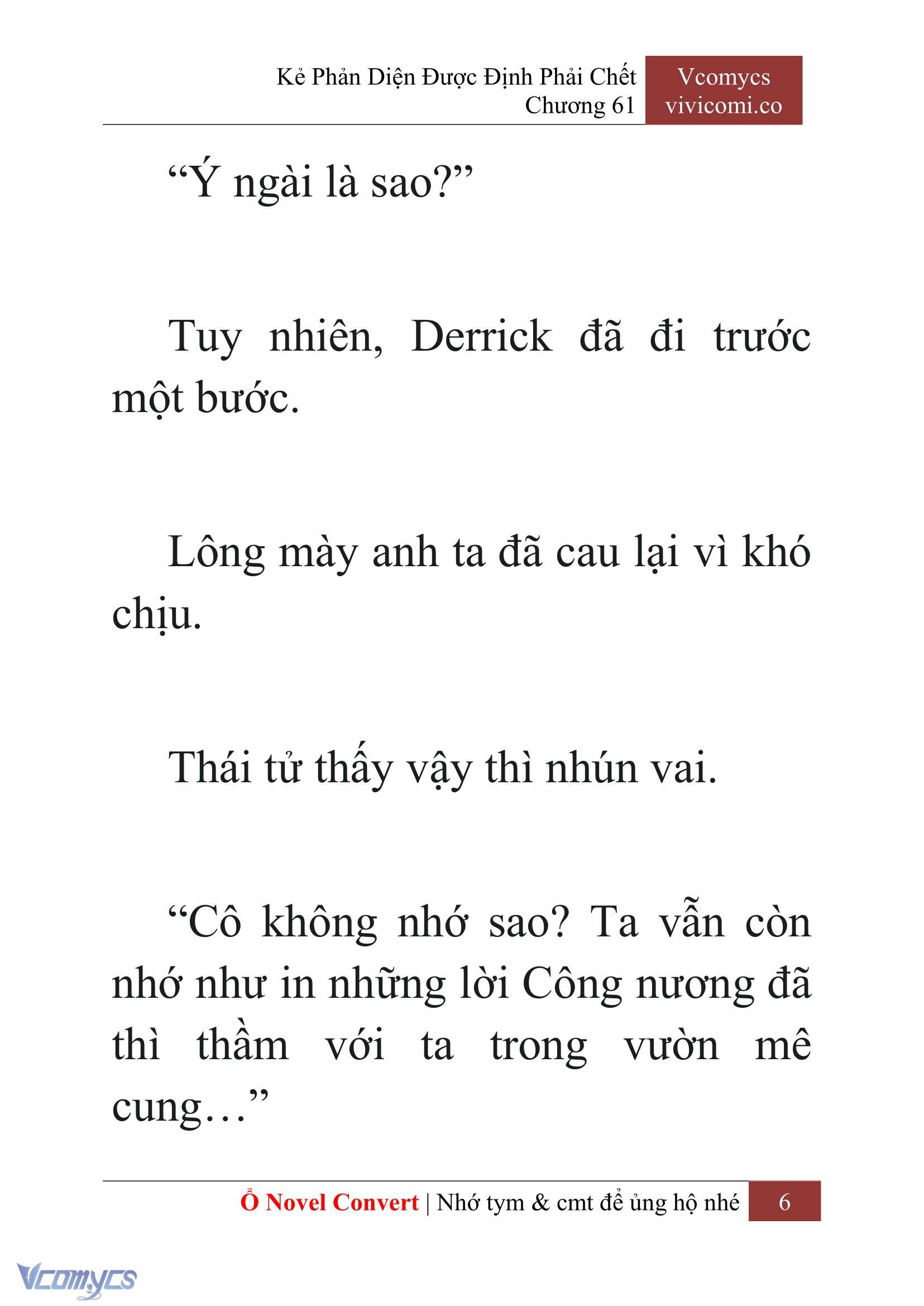 [Novel] Kẻ Phản Diện Được Định Phải Chết Chap 61 - Next Chap 62