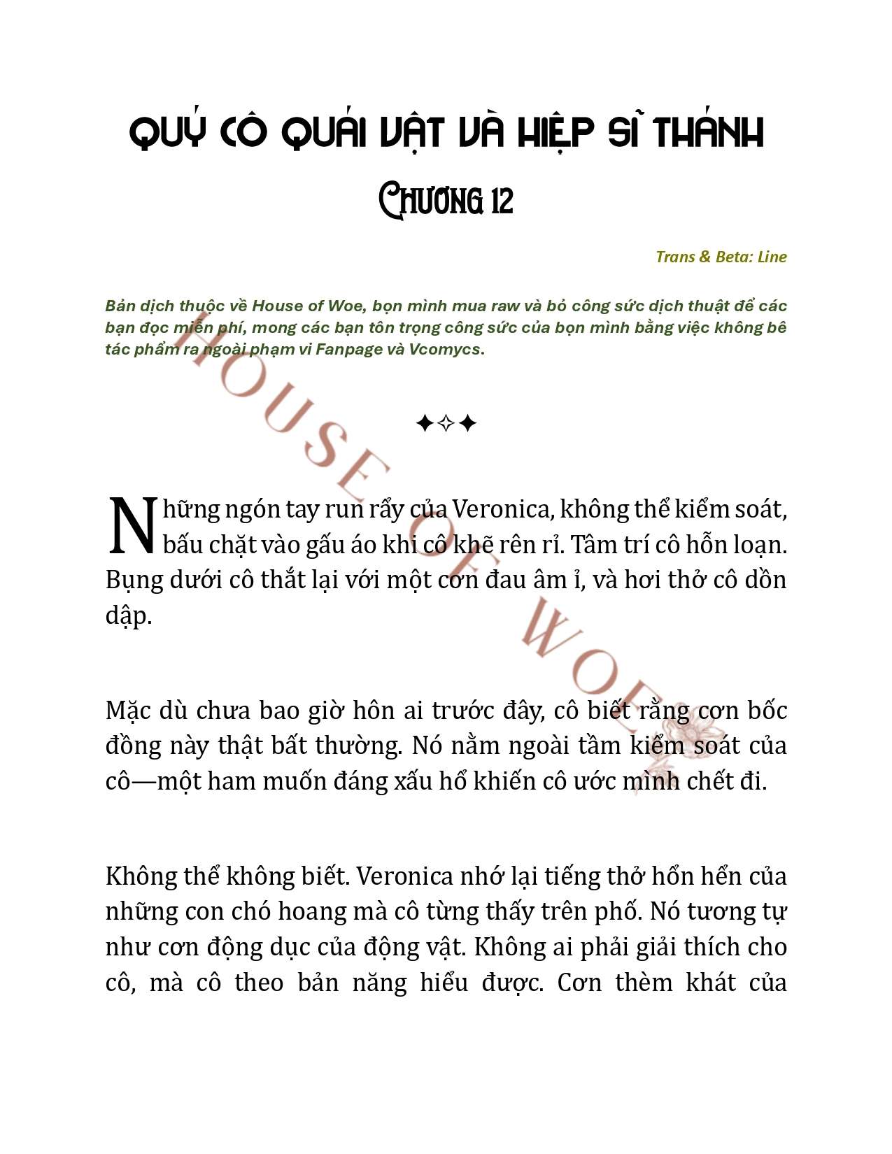 [NOVEL] QUÝ CÔ QUÁI VẬT VÀ HIỆP SĨ THÁNH Chap 12 - Trang 2