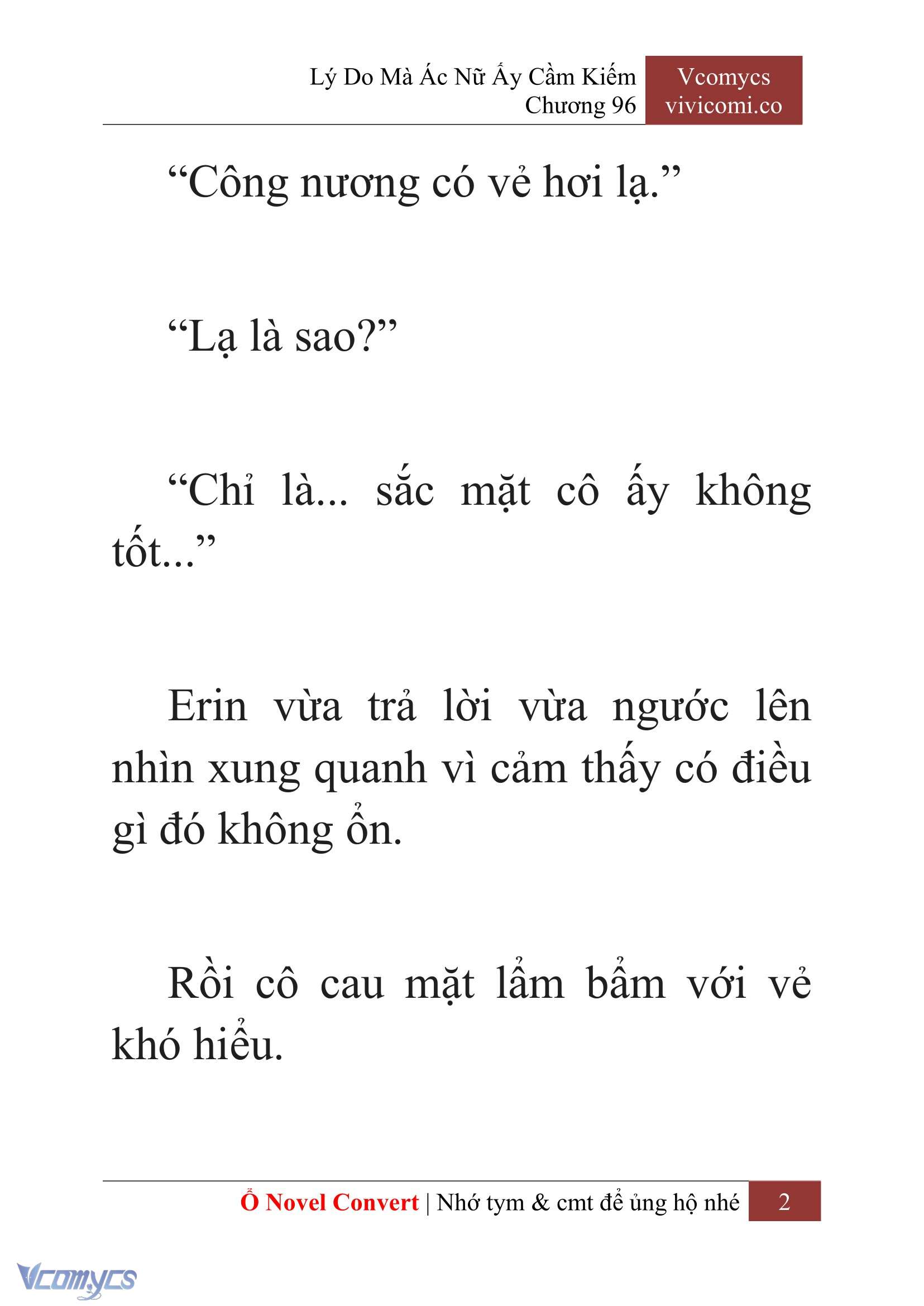 [Novel] Lý Do Mà Ác Nữ Ấy Cầm Kiếm Chap 96 - Trang 2