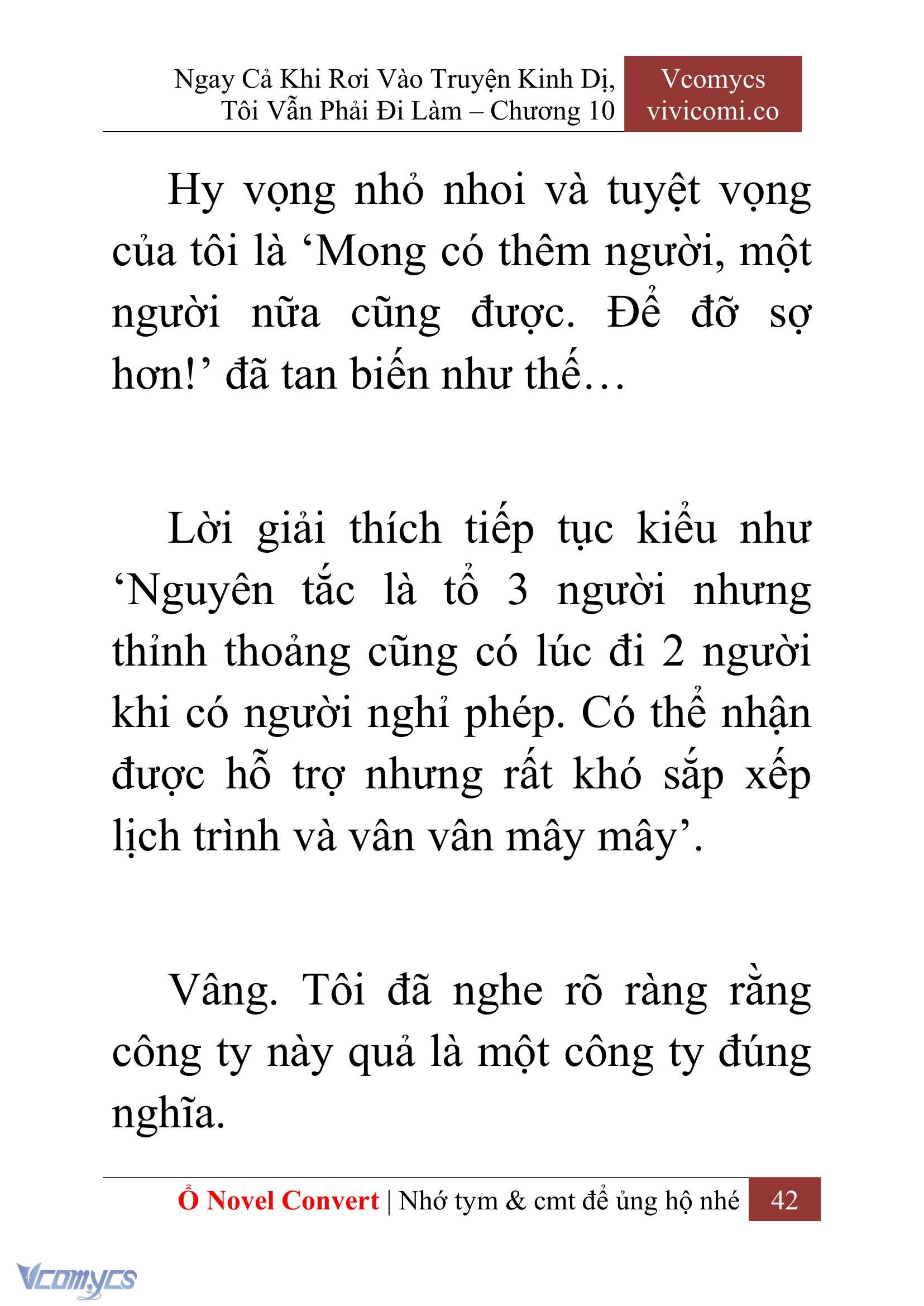 [Novel] Ngay Cả Khi Rơi Vào Truyện Kinh Dị, Tôi Vẫn Phải Đi Làm Chap 10 - Next 