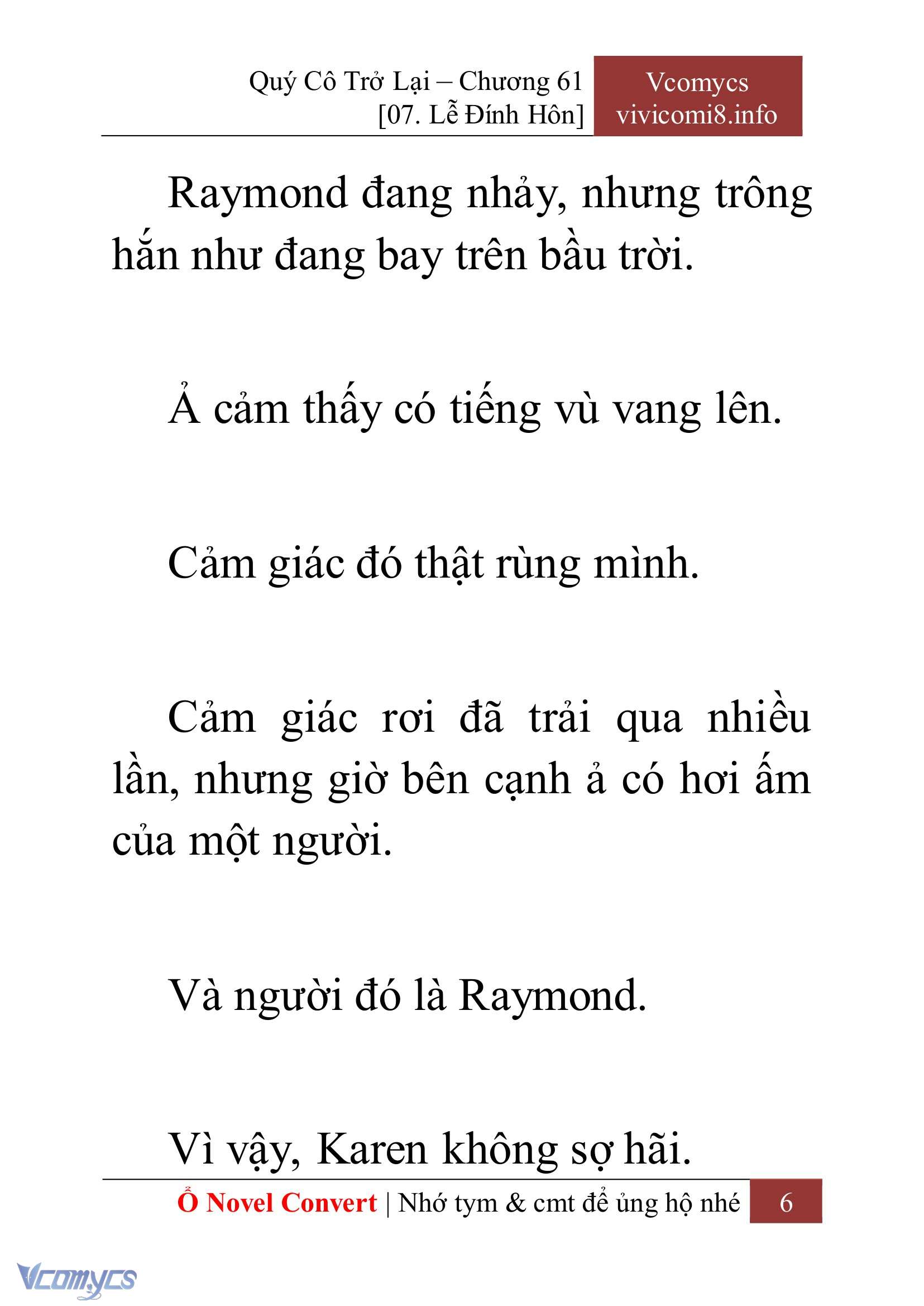 [Novel] Quý Cô Trở Lại Chap 61 - Trang 2