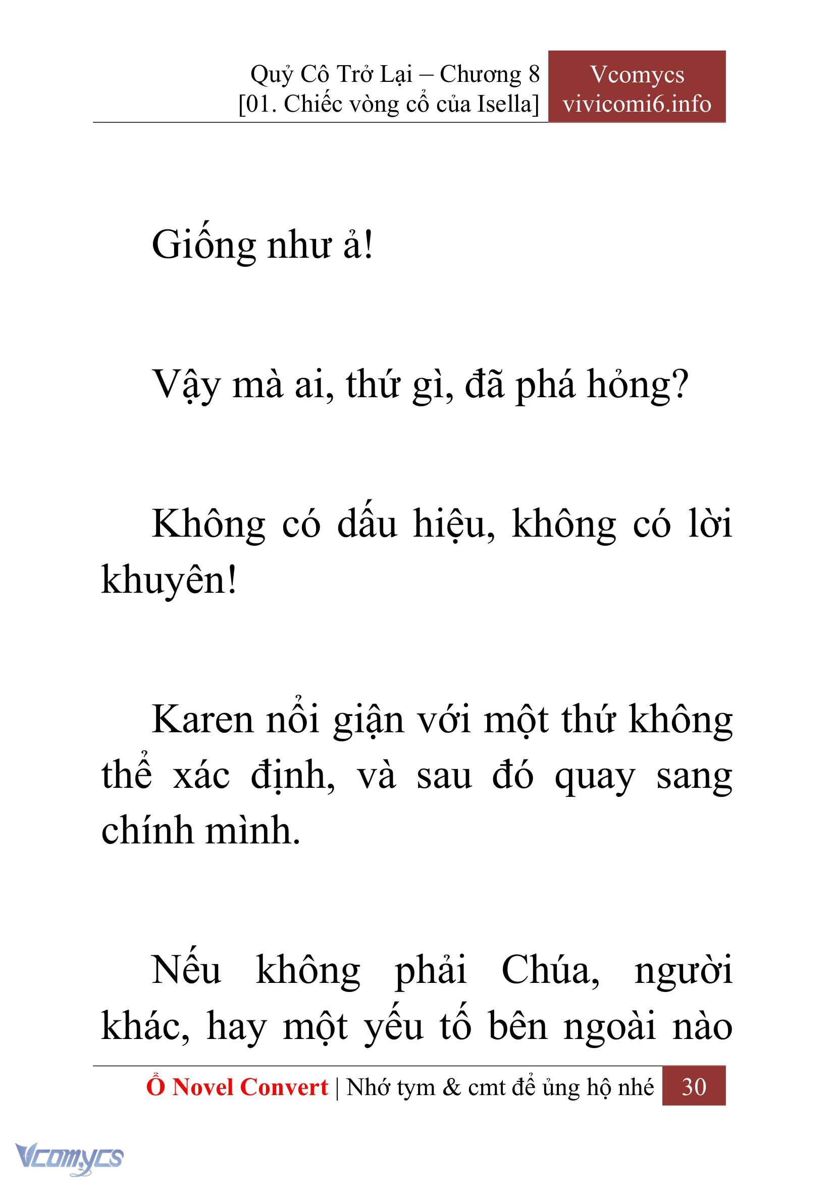 [Novel] Quý Cô Trở Lại Chap 8 - Trang 2