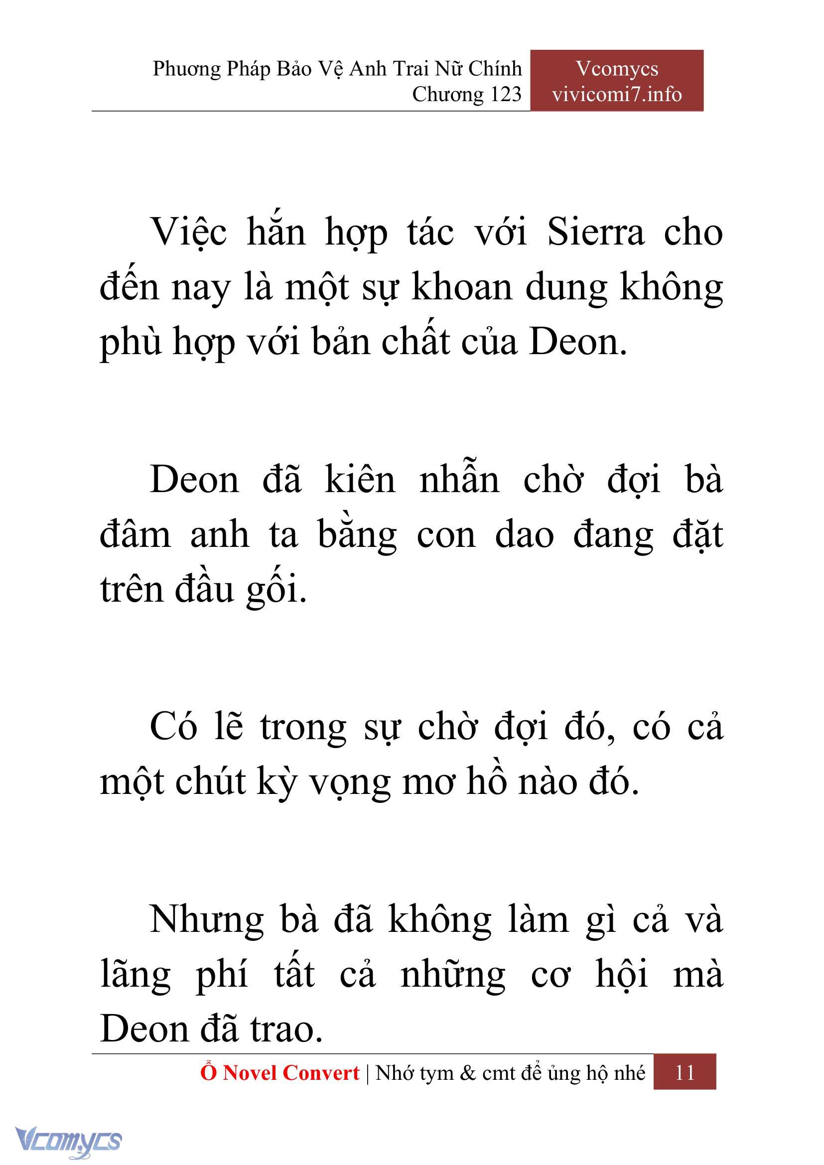 [Novel] Phương Pháp Bảo Vệ Anh Trai Nữ Chính Chap 123 - Trang 2