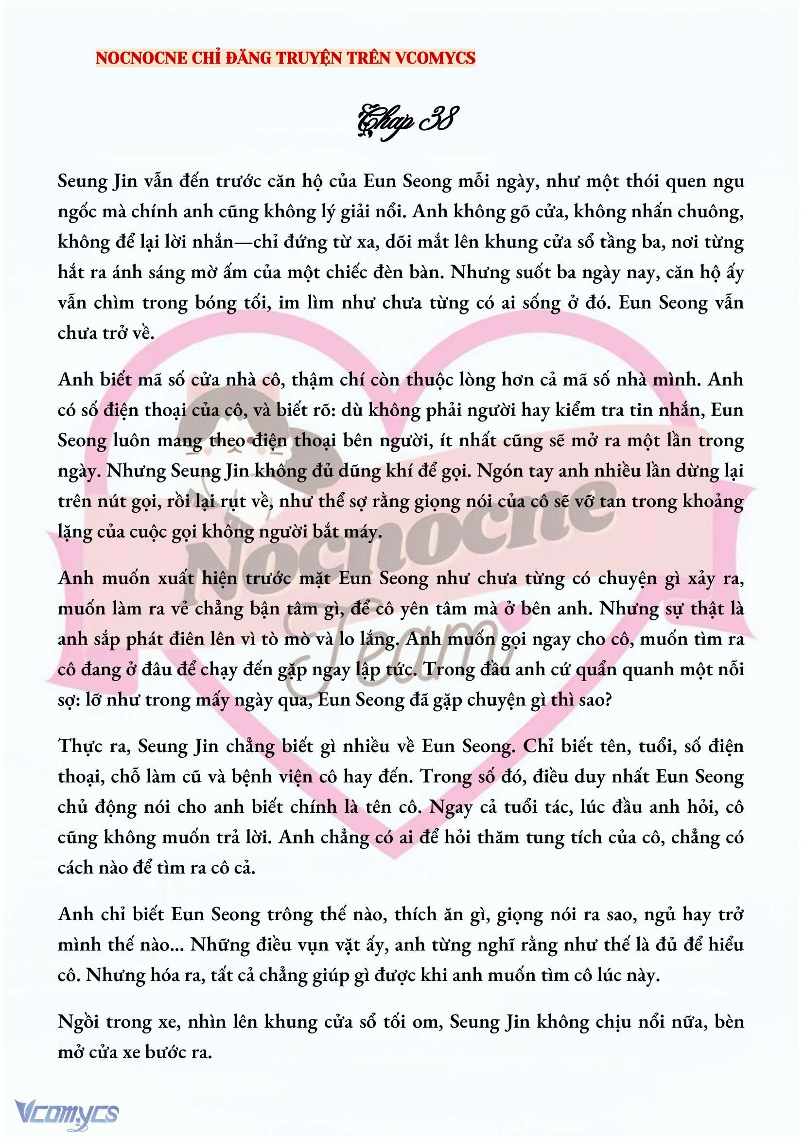 [NOVEL] CHÚNG TA KẾT THÚC VÀO MÙA THU Chap 38 - Next Chap 39