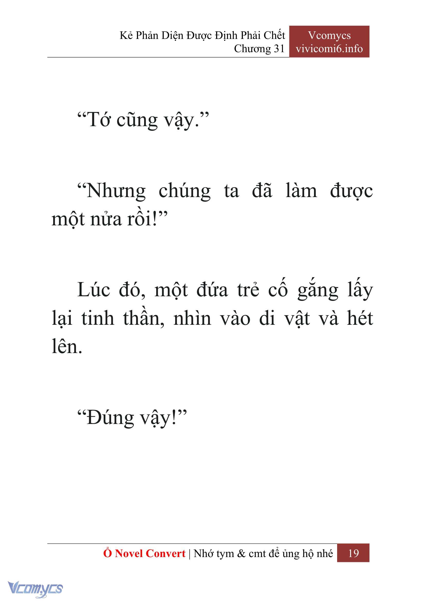 [Novel] Kẻ Phản Diện Được Định Phải Chết Chap 31 - Trang 2