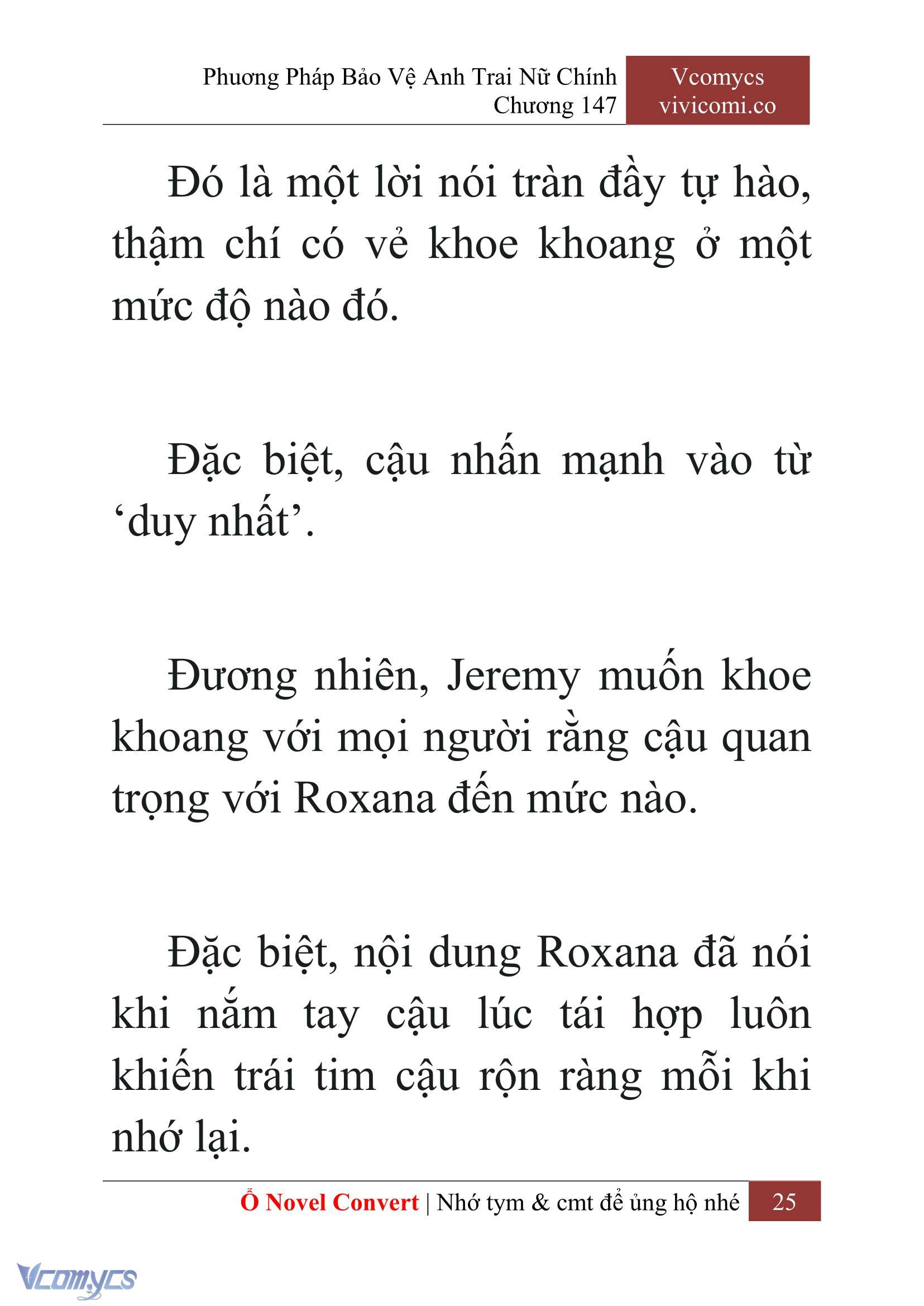 [Novel] Phương Pháp Bảo Vệ Anh Trai Nữ Chính Chap 147 - Next 