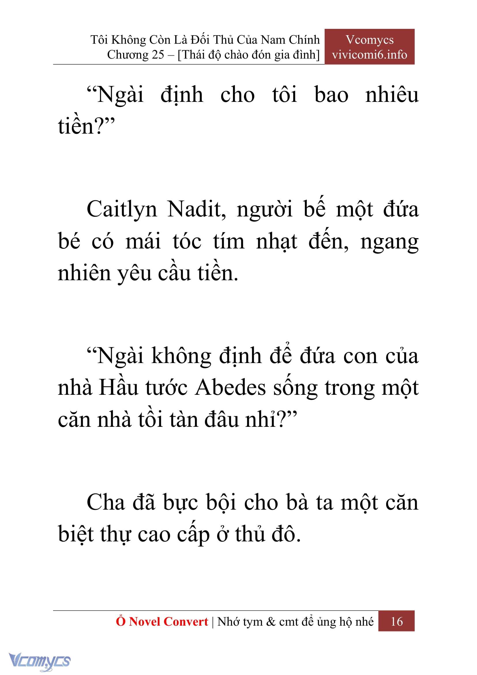 [Novel] Tôi Không Còn Là Đối Thủ Của Nam Chính Chap 25 - Trang 2