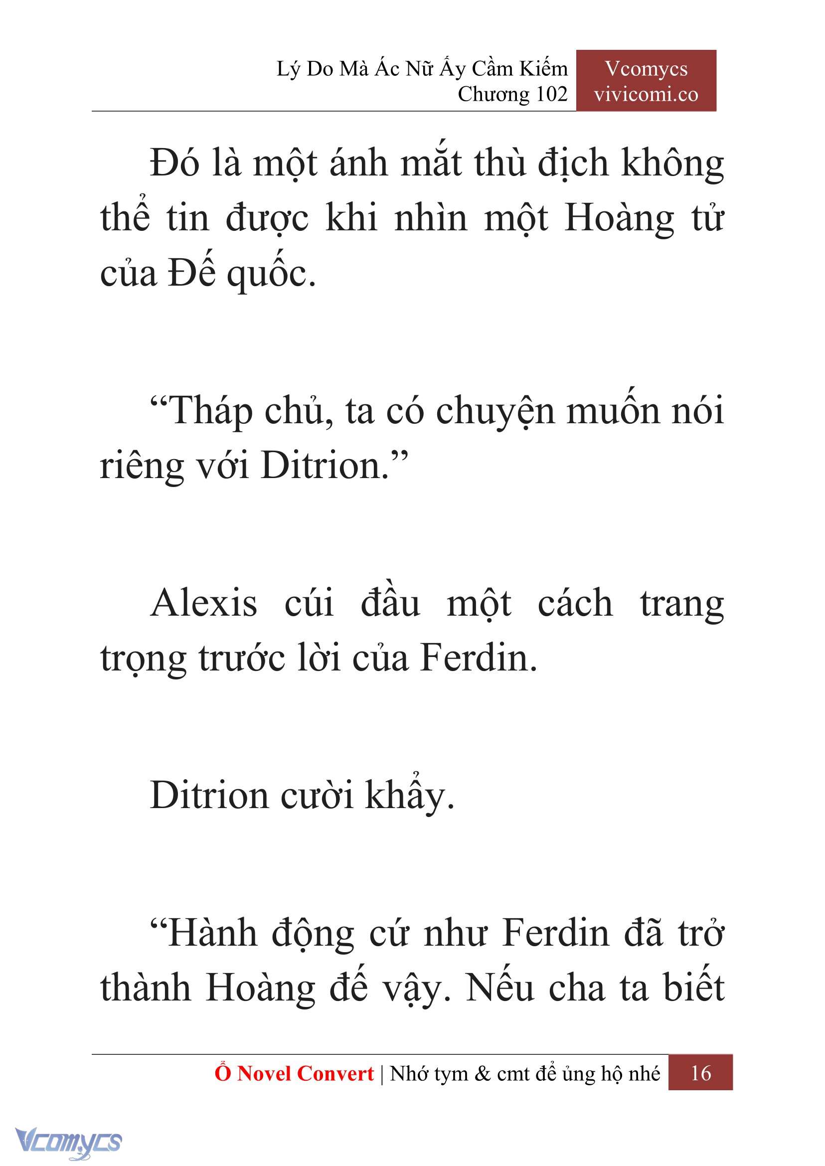 [Novel] Lý Do Mà Ác Nữ Ấy Cầm Kiếm Chap 102 - Next Chap 103