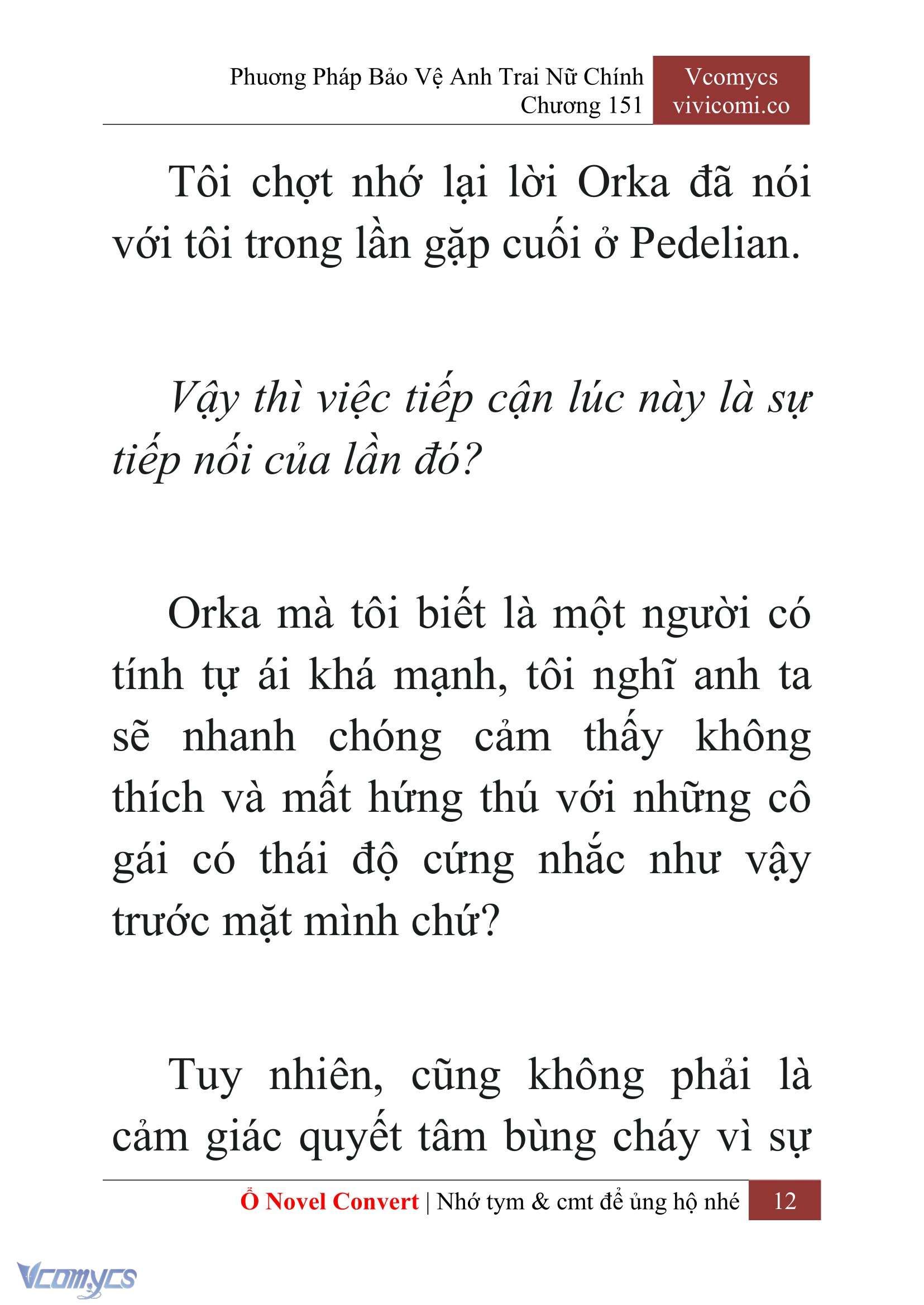 [Novel] Phương Pháp Bảo Vệ Anh Trai Nữ Chính Chap 151 - Trang 2