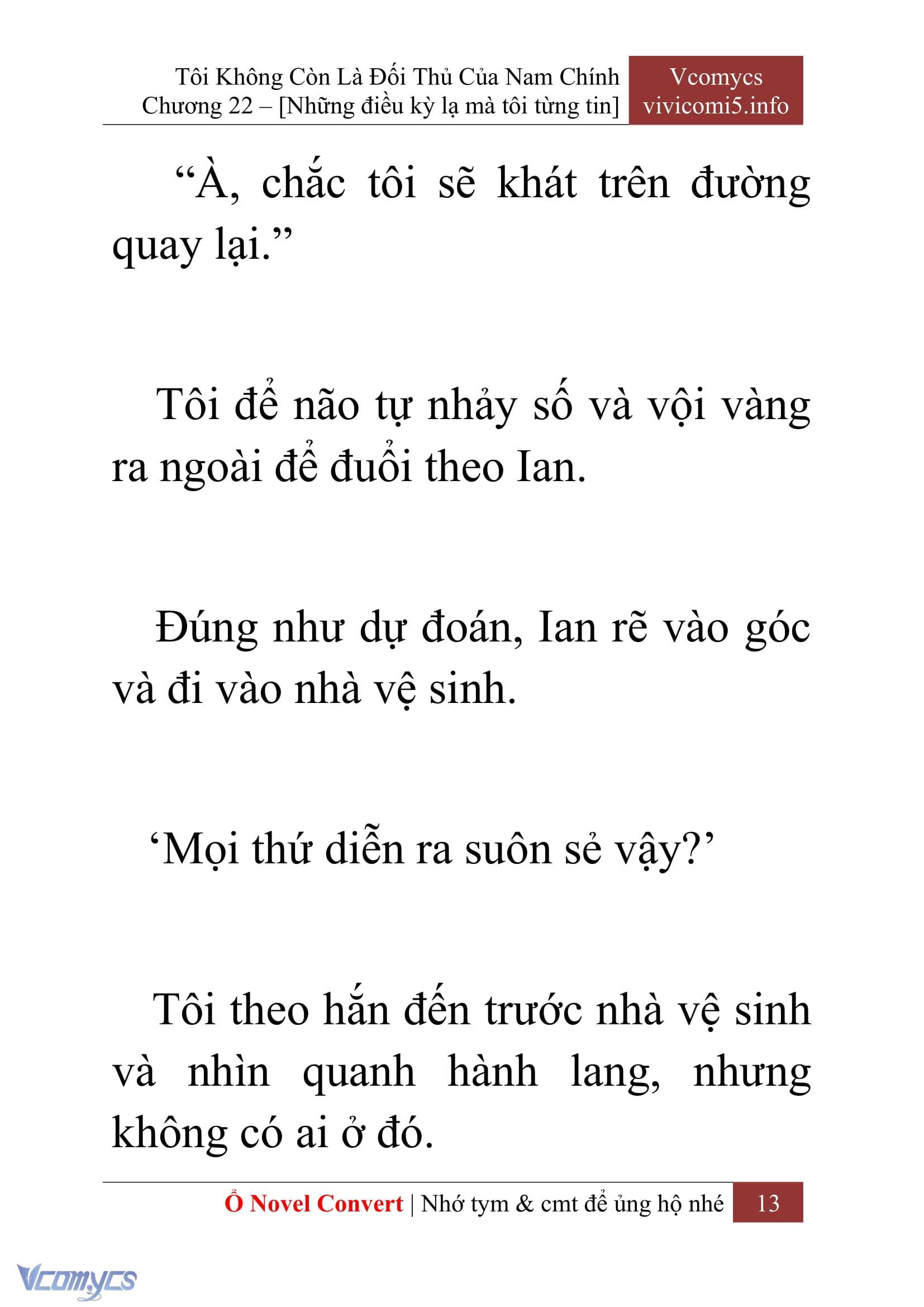 [Novel] Tôi Không Còn Là Đối Thủ Của Nam Chính Chap 22 - Trang 2