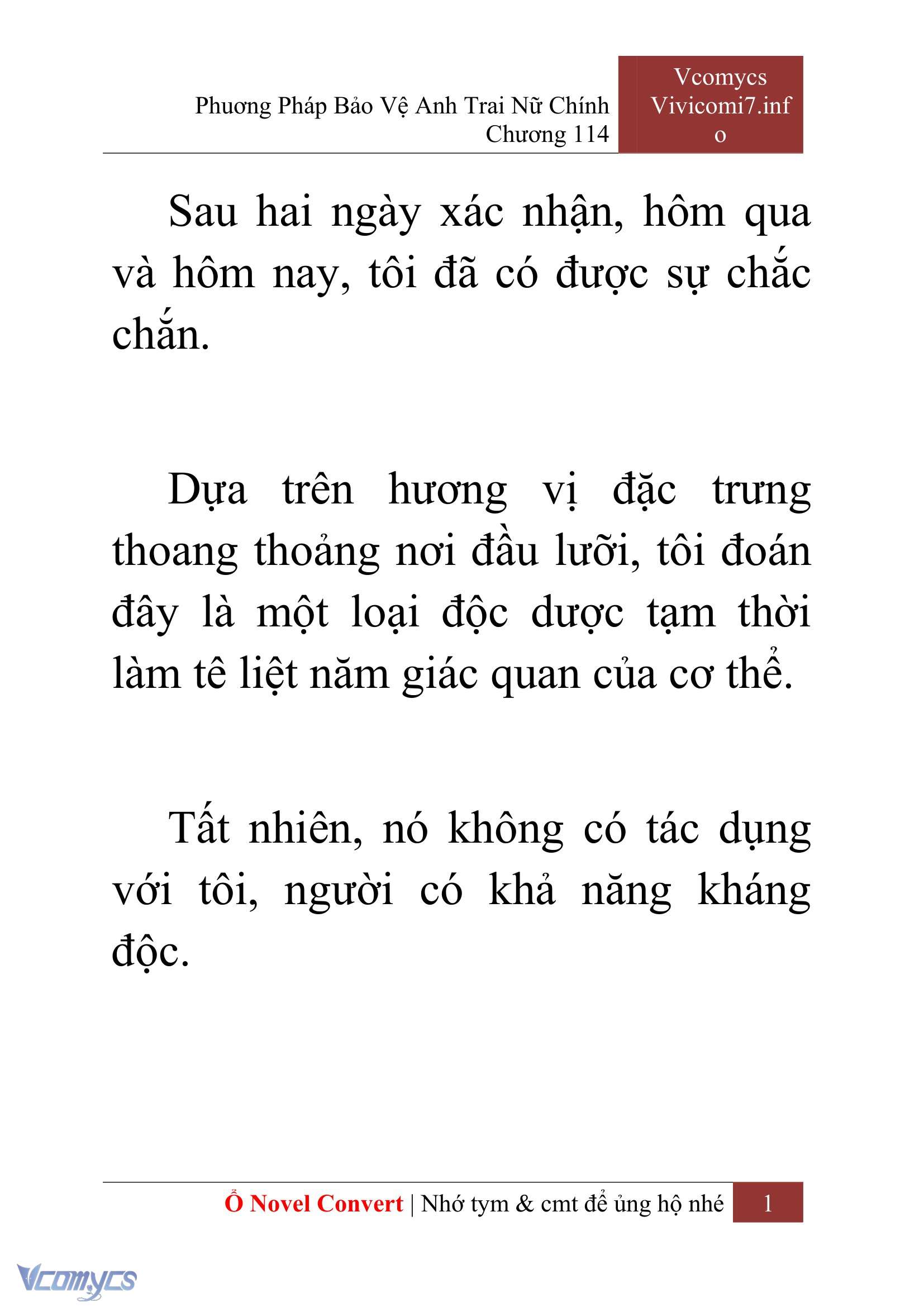 [Novel] Phương Pháp Bảo Vệ Anh Trai Nữ Chính Chap 114 - Trang 2