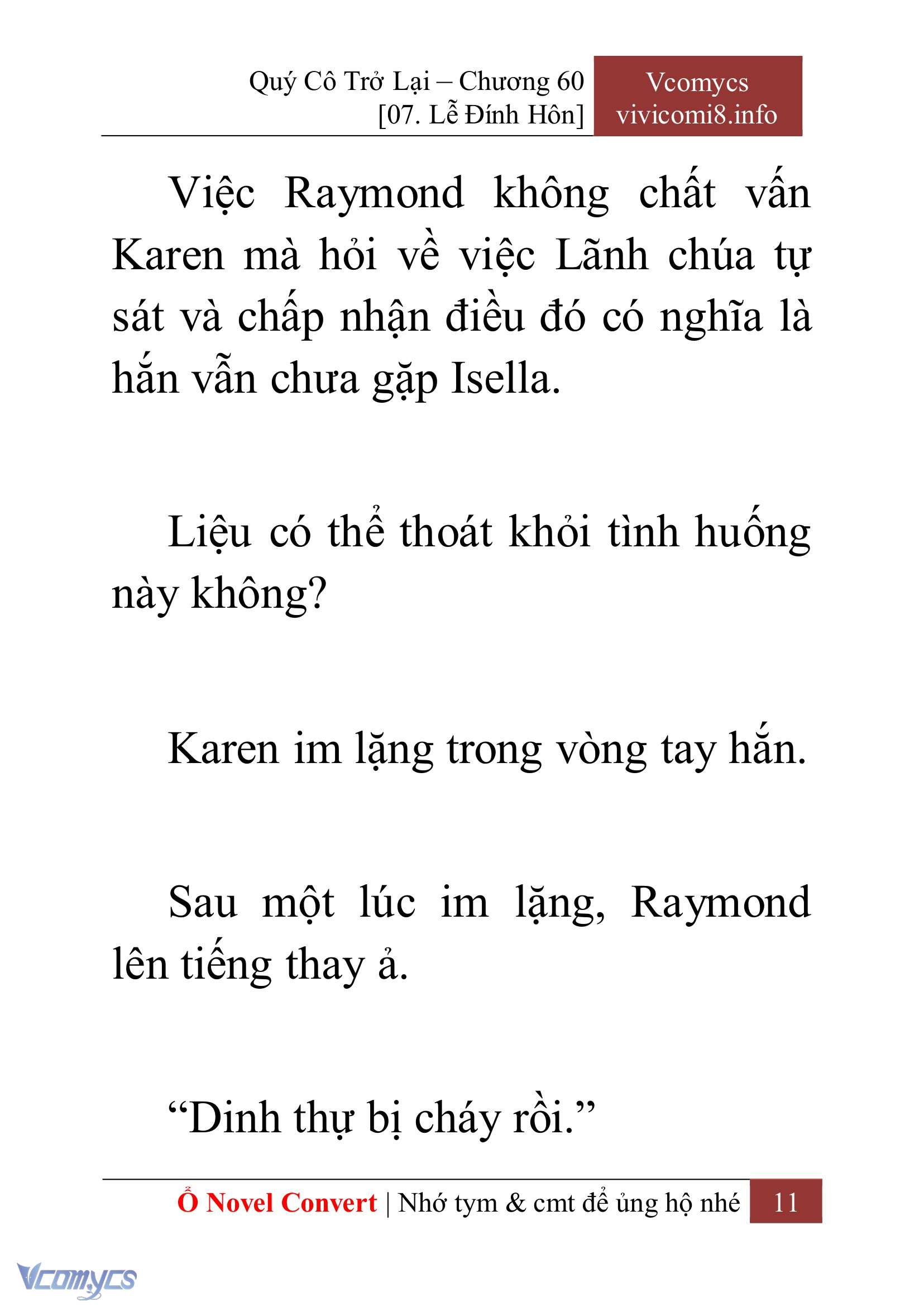 [Novel] Quý Cô Trở Lại Chap 60 - Trang 2