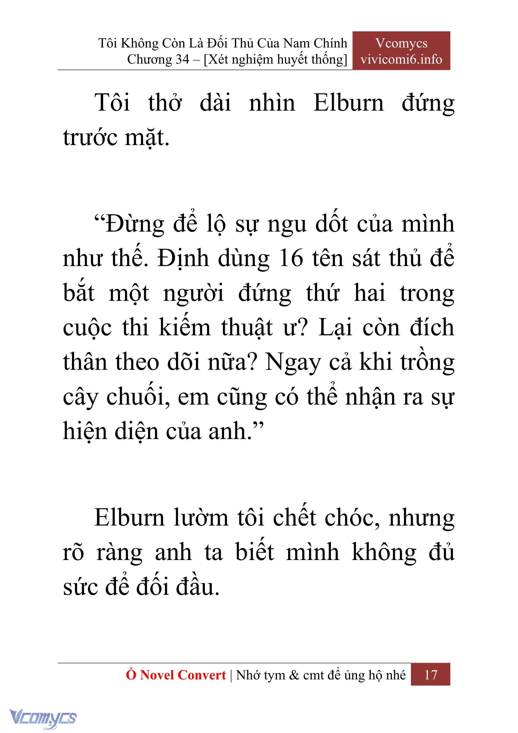 [Novel] Tôi Không Còn Là Đối Thủ Của Nam Chính Chap 34 - Trang 2