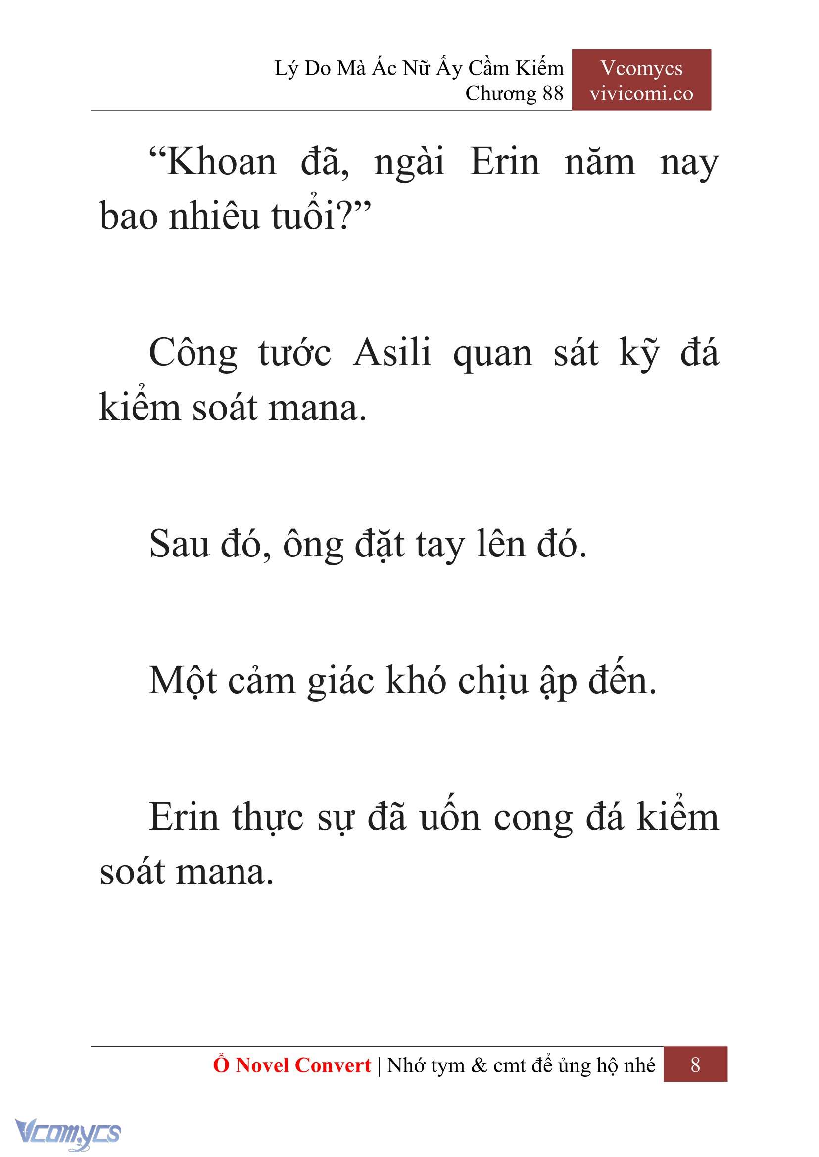 [Novel] Lý Do Mà Ác Nữ Ấy Cầm Kiếm Chap 88 - Trang 2