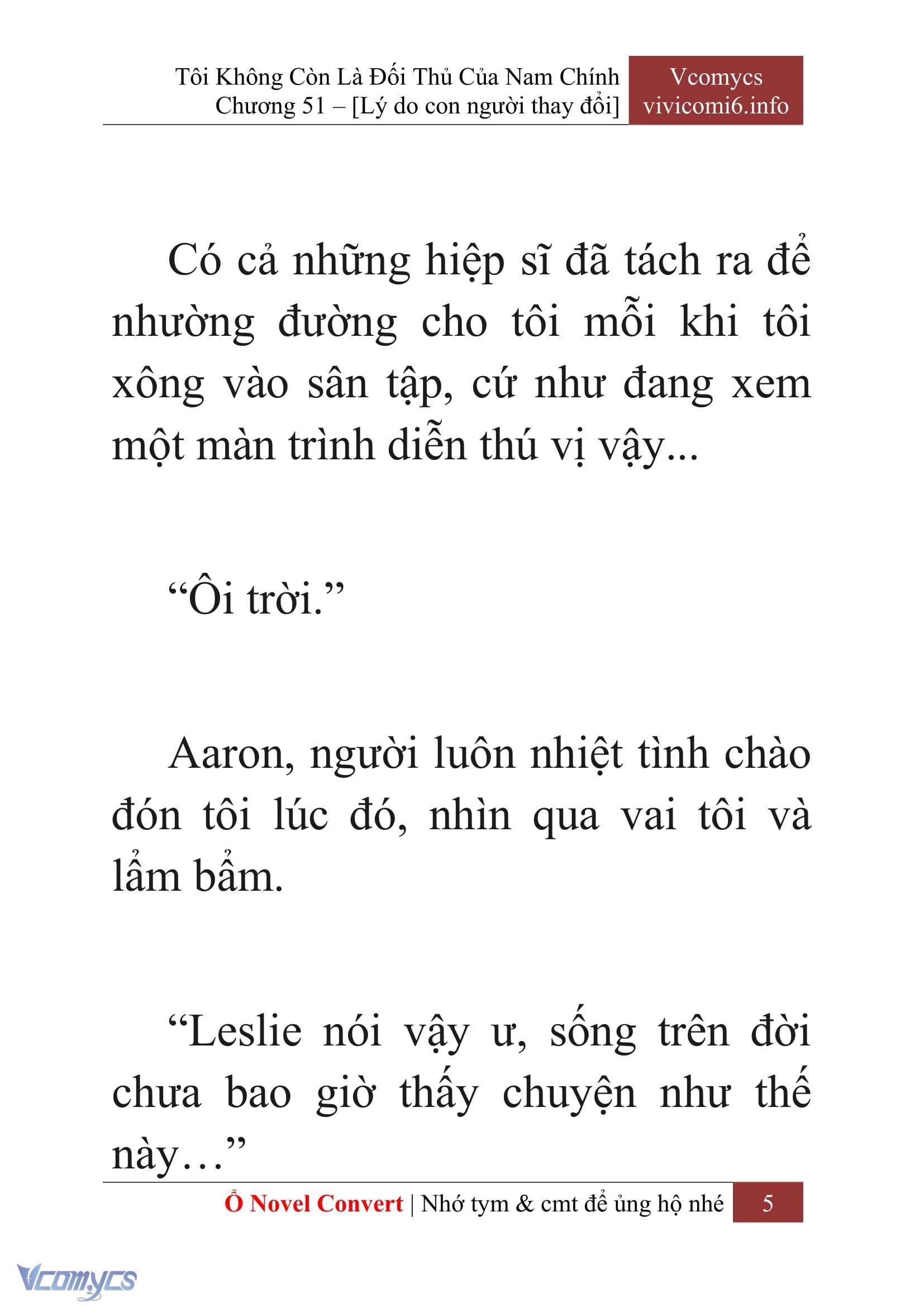 [Novel] Tôi Không Còn Là Đối Thủ Của Nam Chính Chap 51 - Trang 2