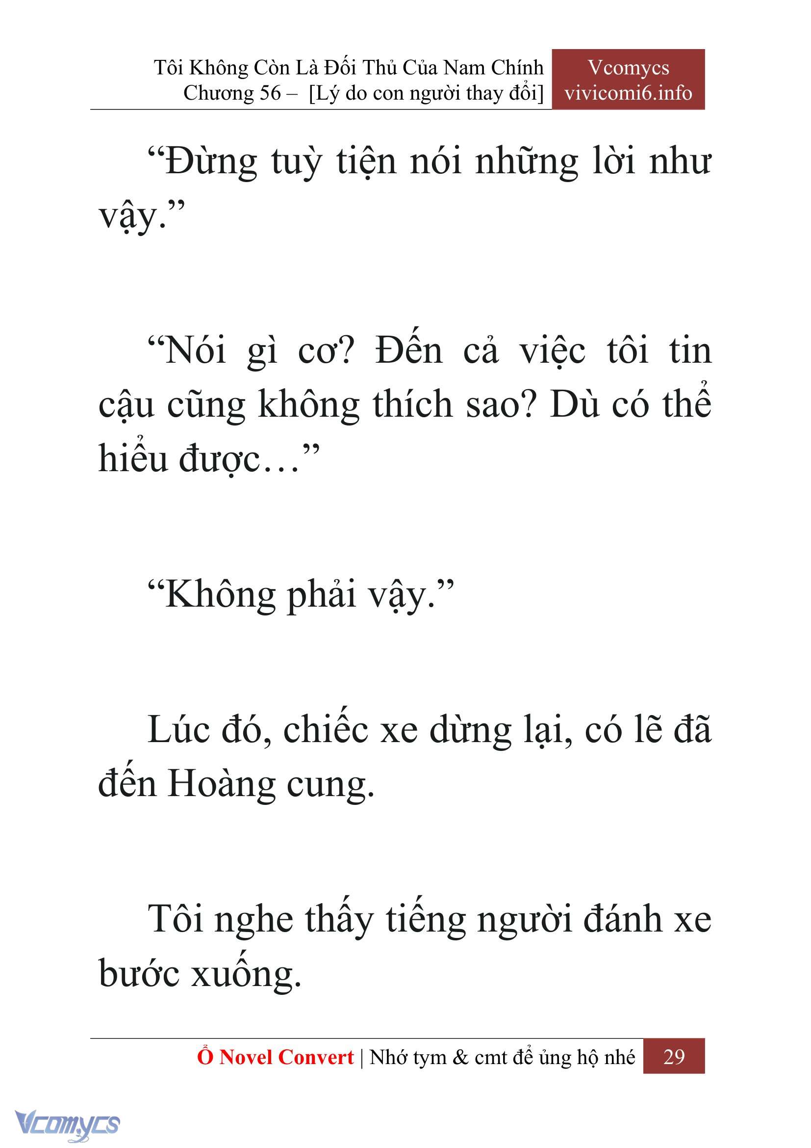[Novel] Tôi Không Còn Là Đối Thủ Của Nam Chính Chap 56 - Trang 2