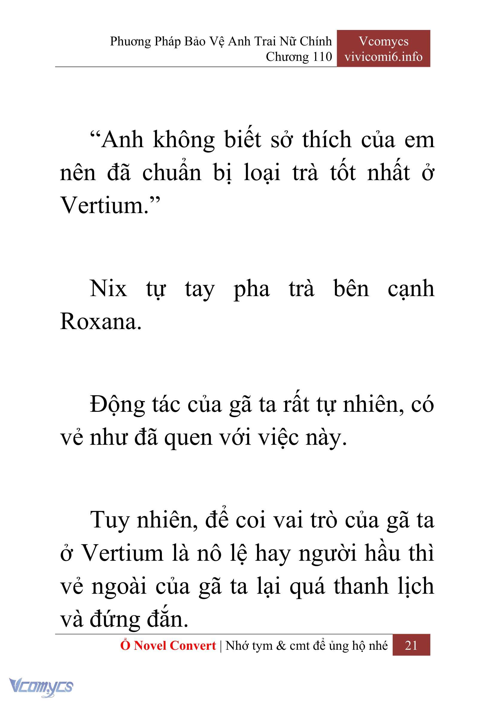 [Novel] Phương Pháp Bảo Vệ Anh Trai Nữ Chính Chap 110 - Trang 2