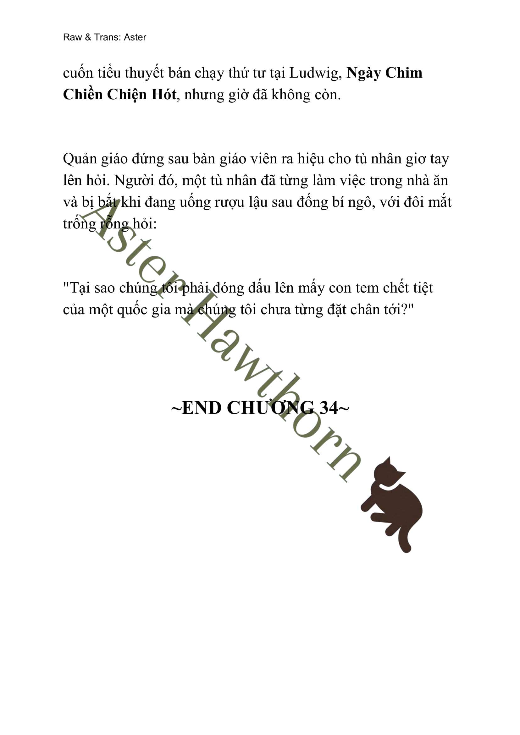 [NOVEL] Tình Yêu Chốn Ngục Tù Chap 34 - Trang 2