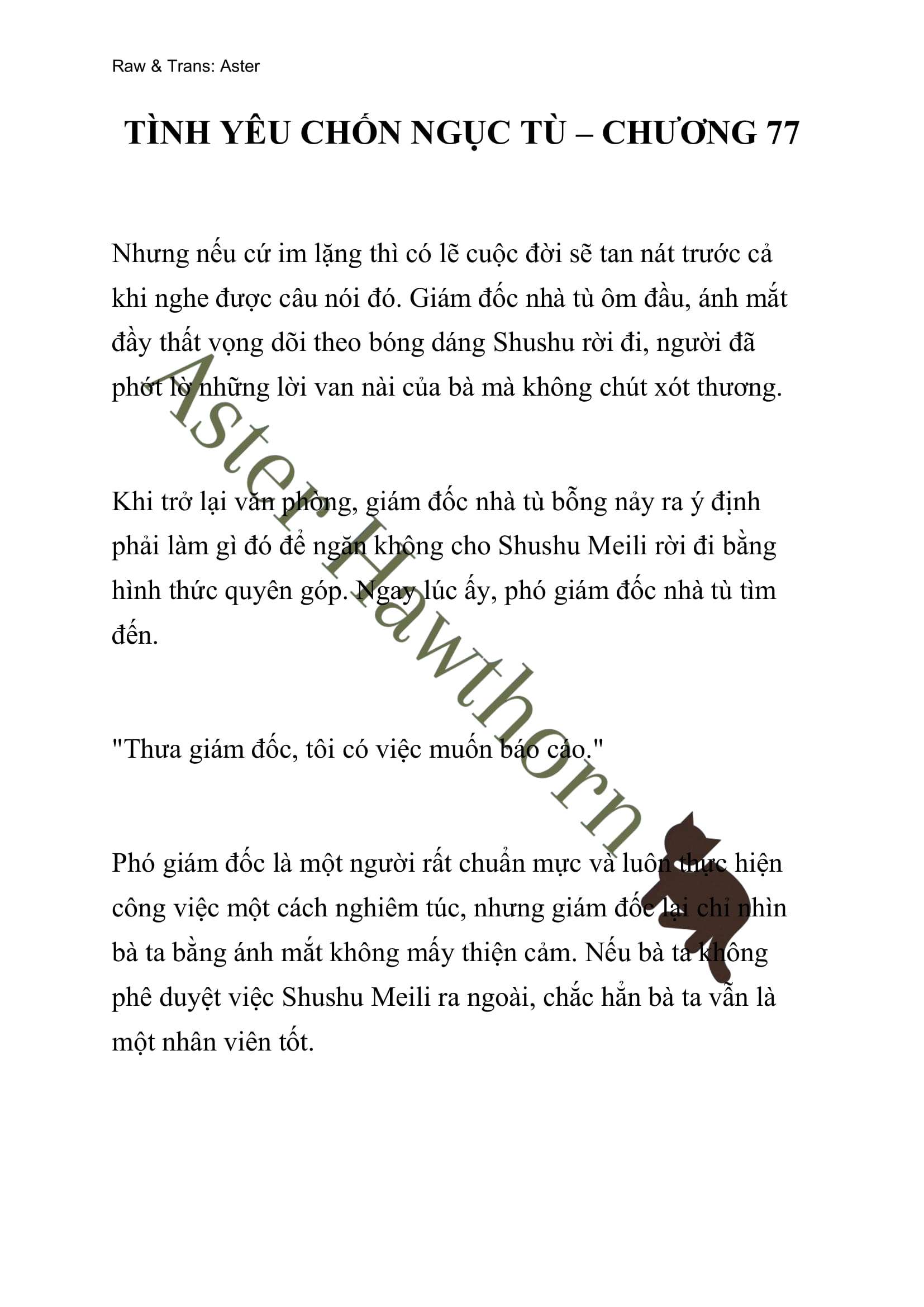 [NOVEL] Tình Yêu Chốn Ngục Tù Chap 77 - Trang 2