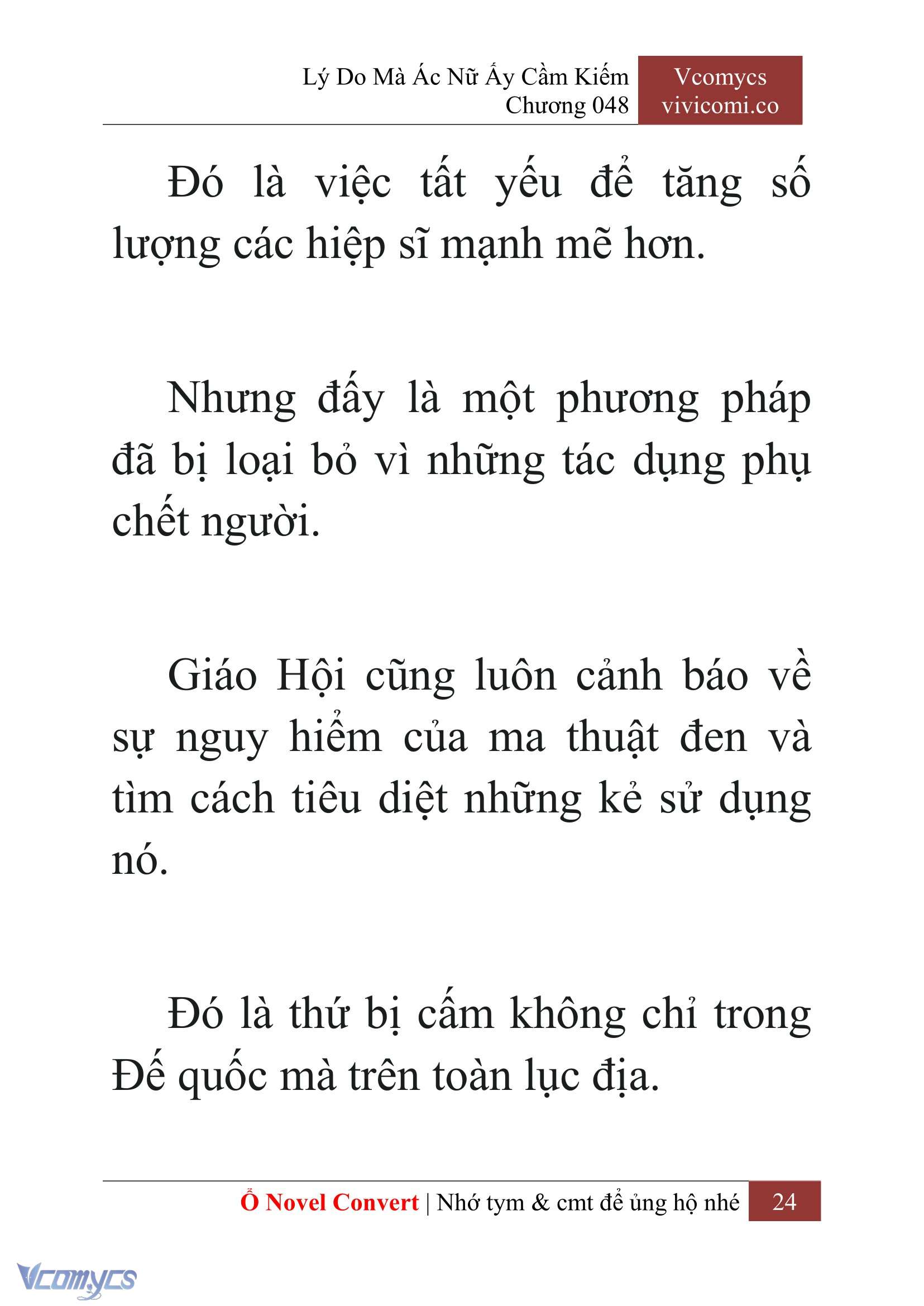 [Novel] Lý Do Mà Ác Nữ Ấy Cầm Kiếm Chap 48 - Next Chap 49