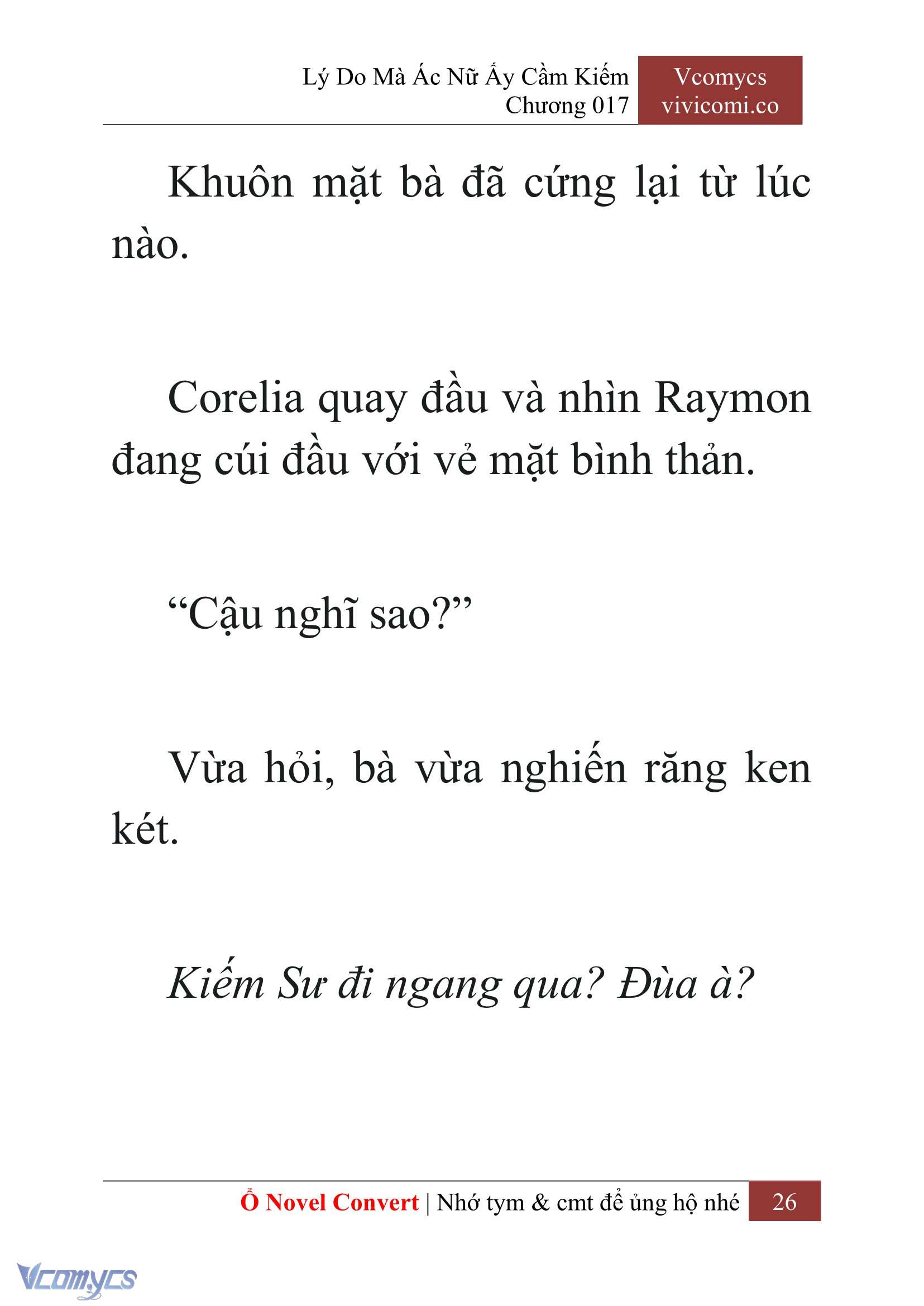 [Novel] Lý Do Mà Ác Nữ Ấy Cầm Kiếm Chap 17 - Next Chap 18