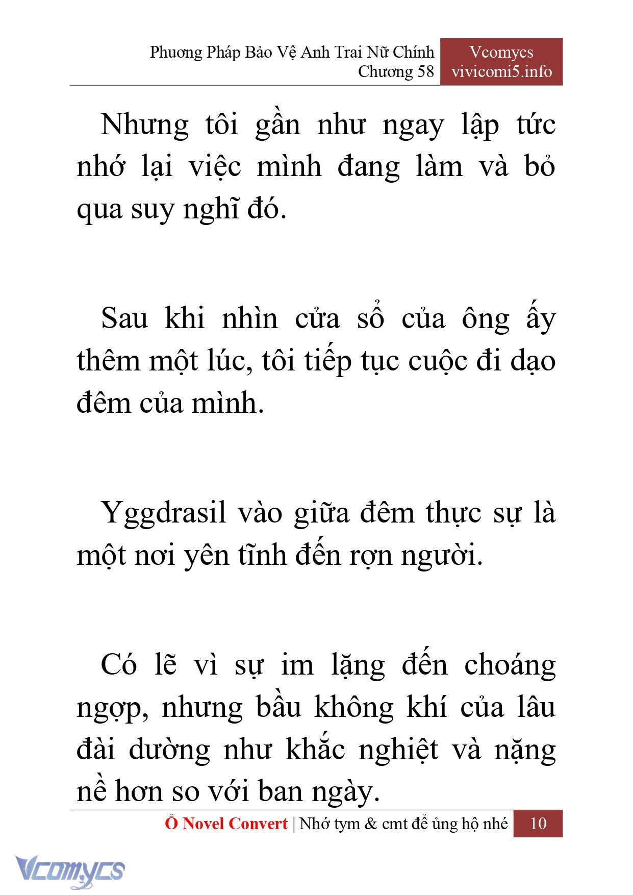 [Novel] Phương Pháp Bảo Vệ Anh Trai Nữ Chính Chap 58 - Trang 2
