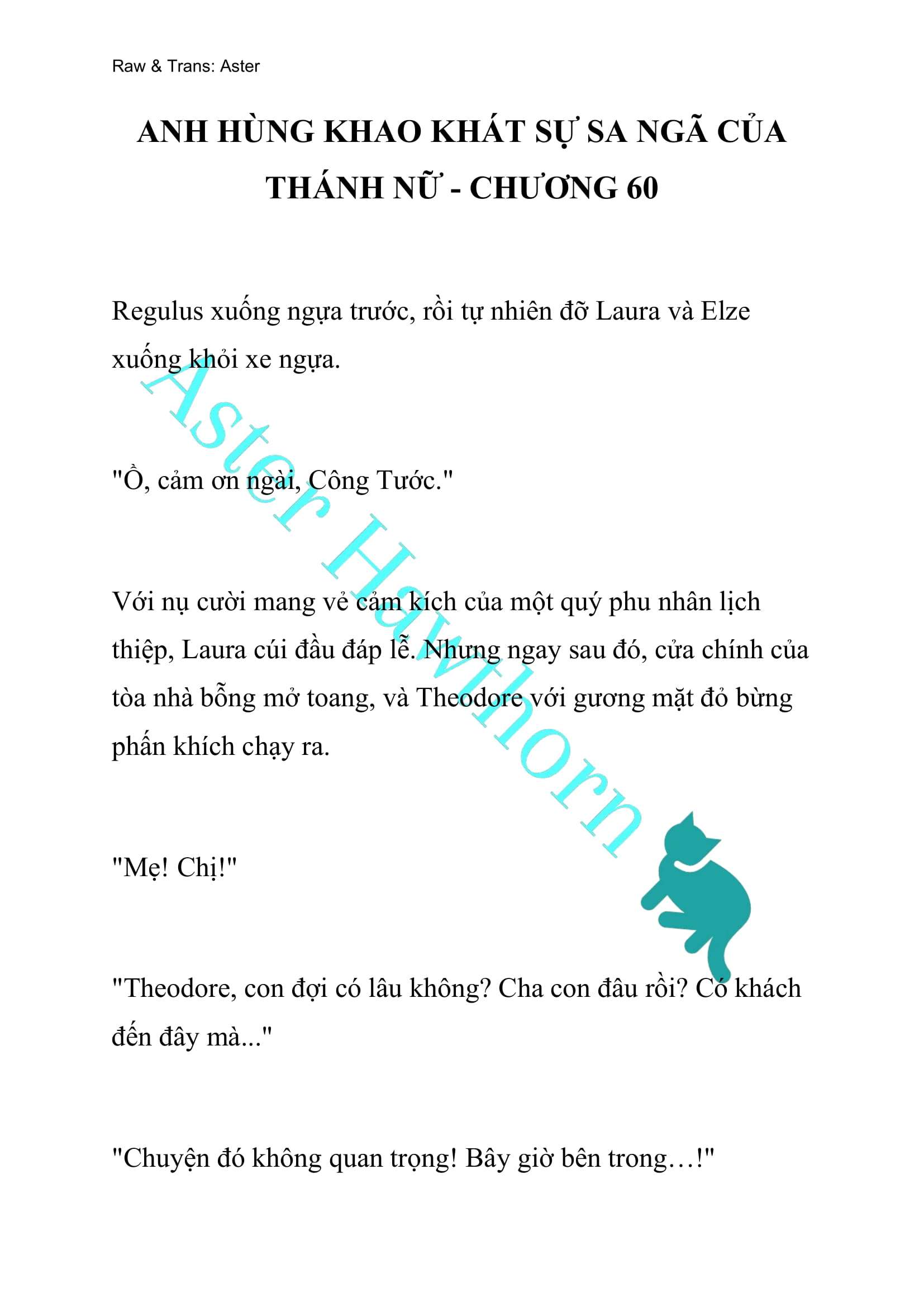 [NOVEL] Anh Hùng Khao Khát Sự Sa Ngã Của Thánh Nữ Chap 60 - Next Chap 61