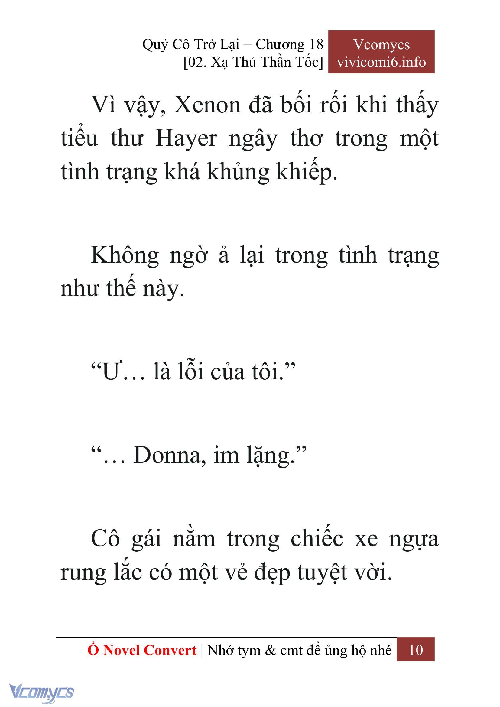 [Novel] Quý Cô Trở Lại Chap 18 - Trang 2