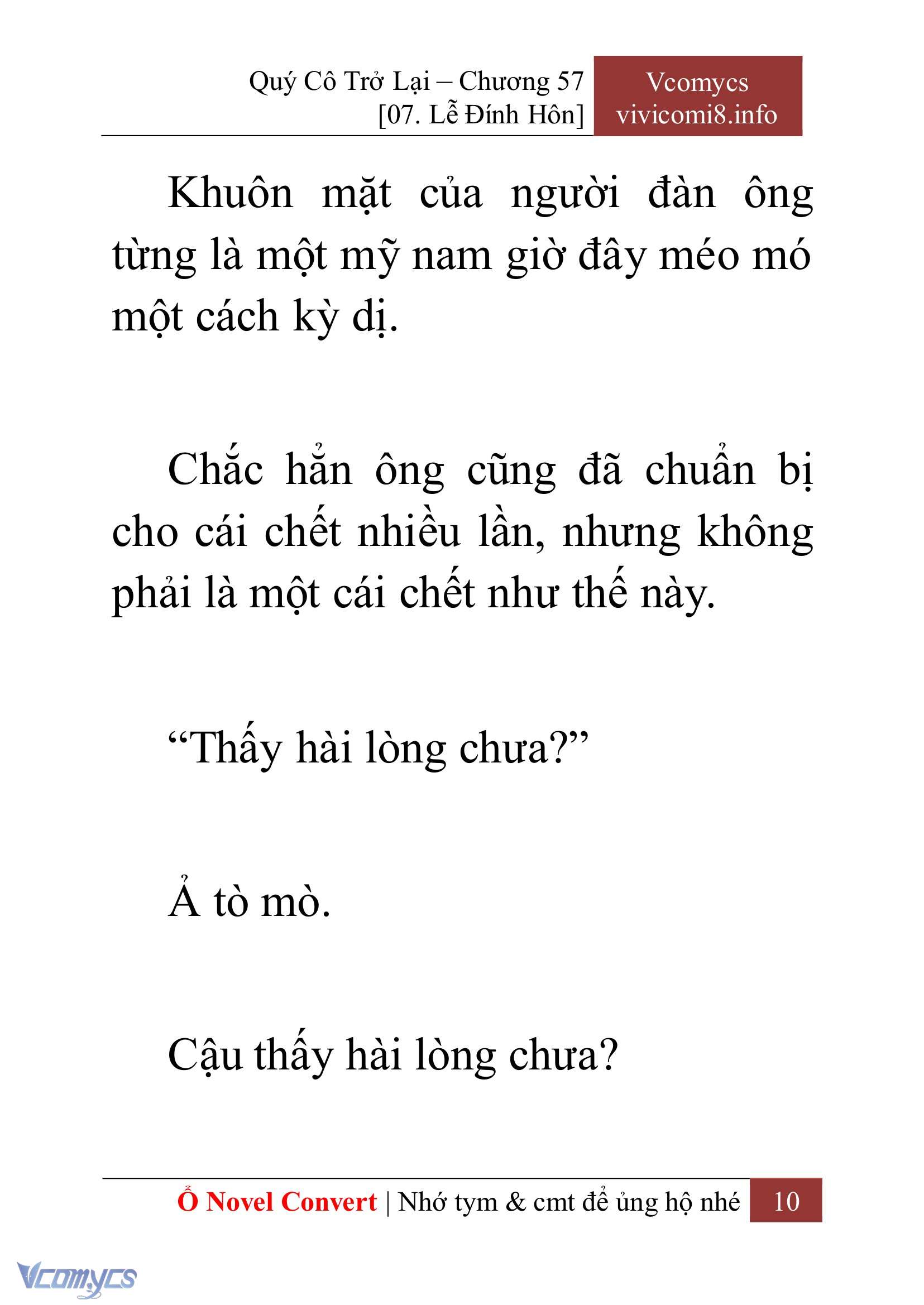 [Novel] Quý Cô Trở Lại Chap 57 - Trang 2