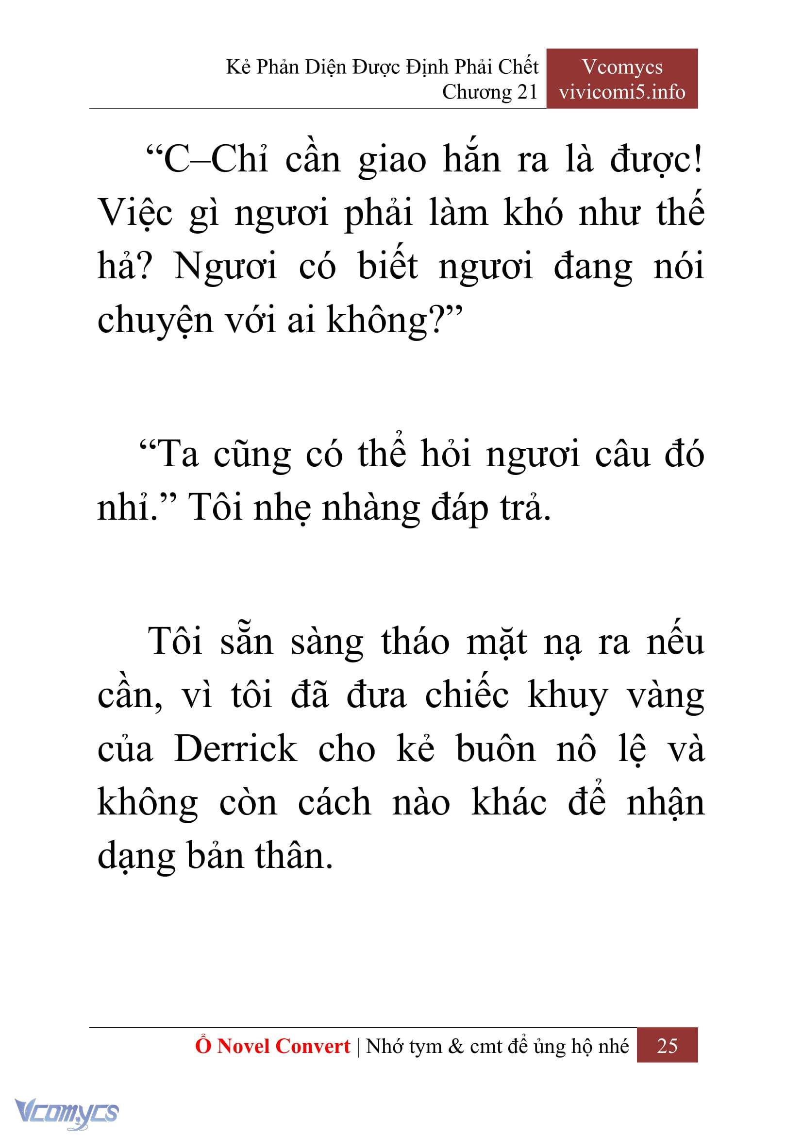 [Novel] Kẻ Phản Diện Được Định Phải Chết Chap 21 - Trang 2