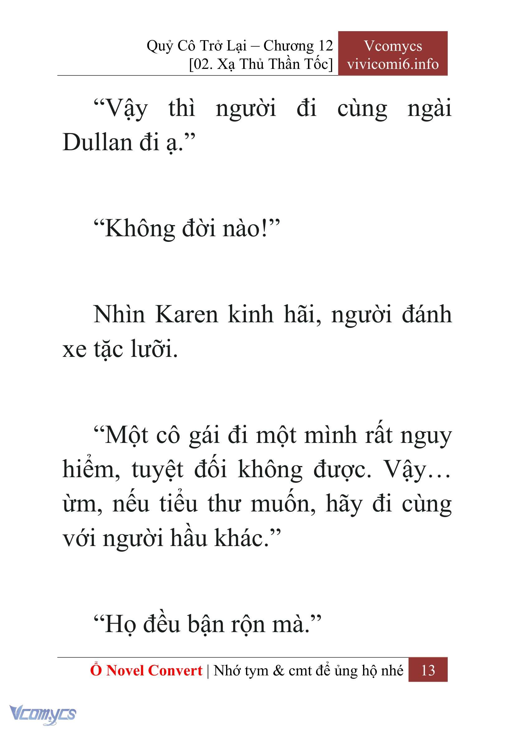 [Novel] Quý Cô Trở Lại Chap 12 - Trang 2