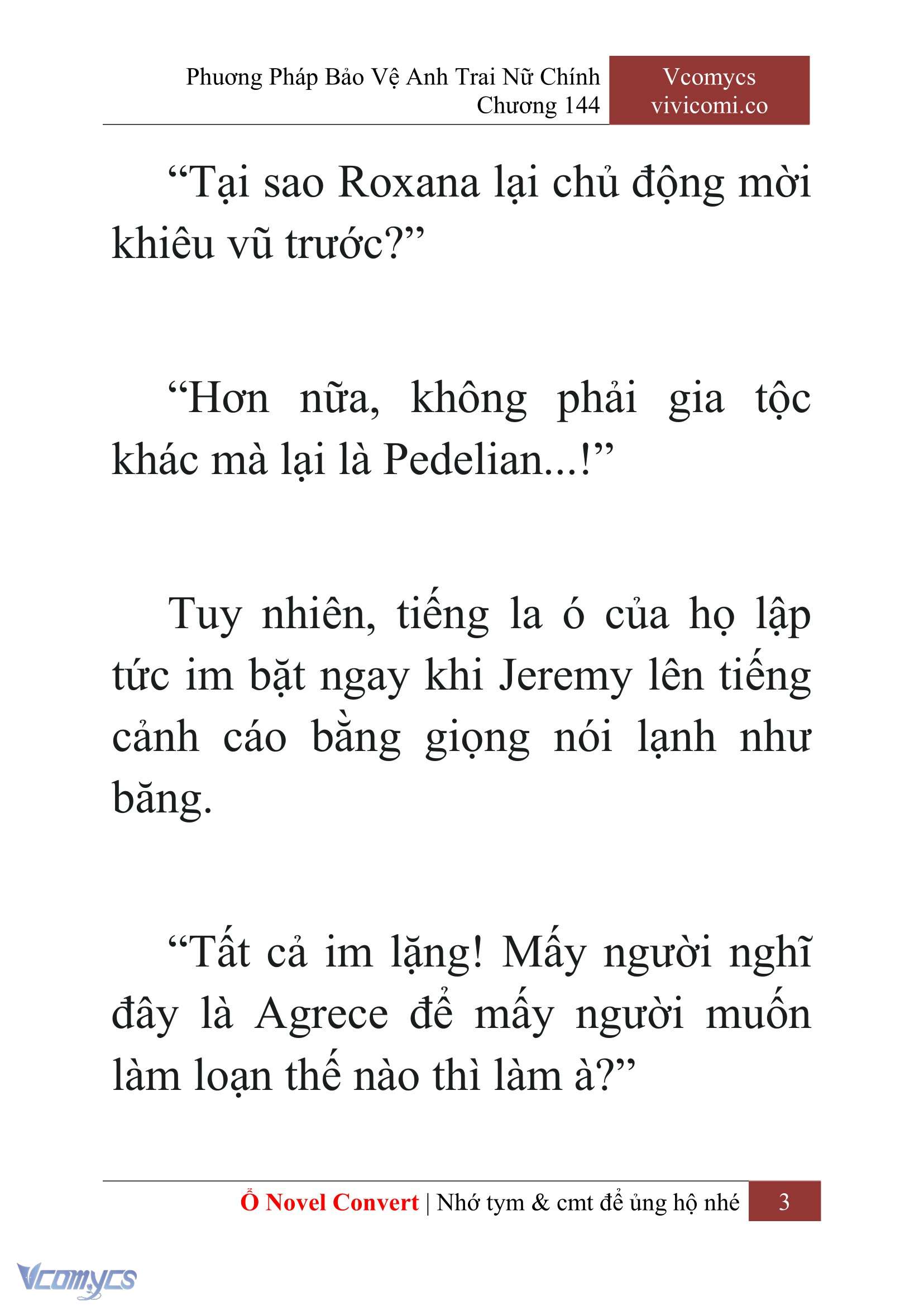 [Novel] Phương Pháp Bảo Vệ Anh Trai Nữ Chính Chap 144 - Next 