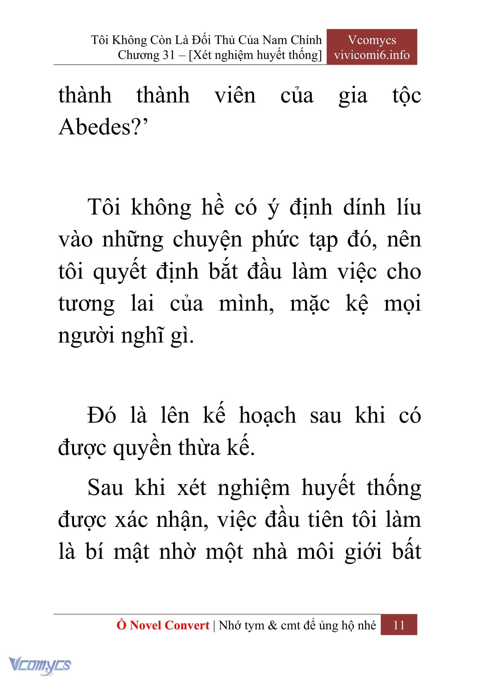 [Novel] Tôi Không Còn Là Đối Thủ Của Nam Chính Chap 31 - Trang 2